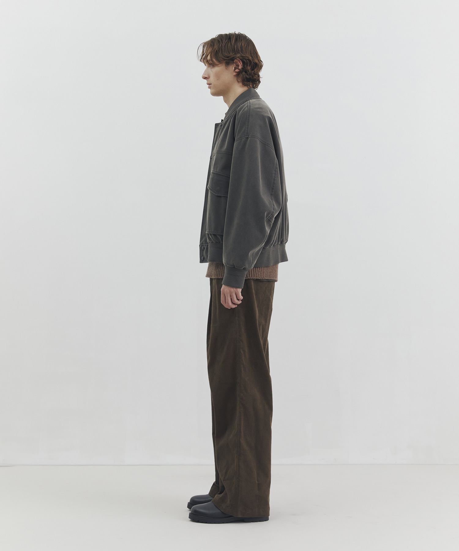 エイジングスウェードボンバージャケット