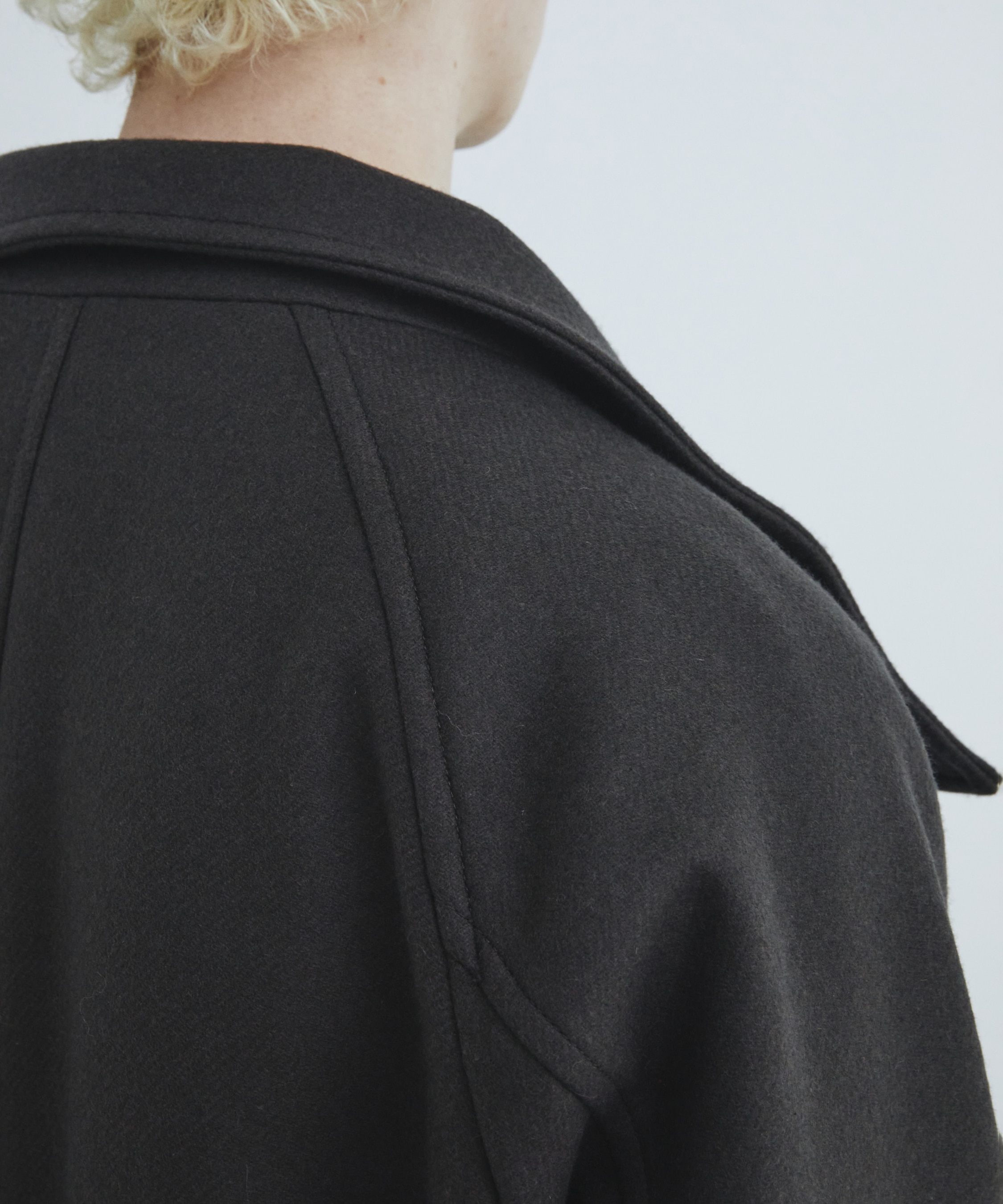 Premium meltonスタンドコート