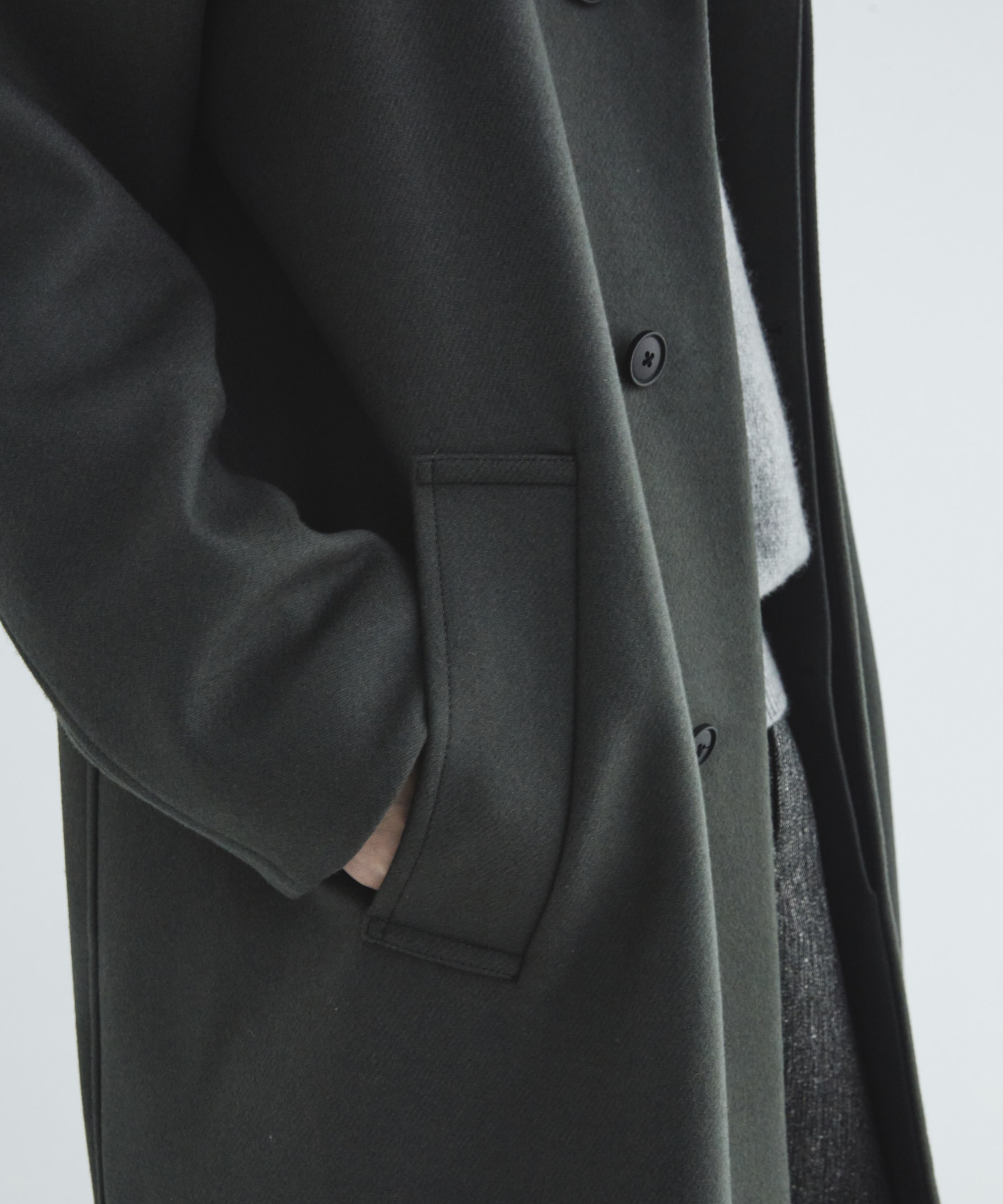 Premium meltonスタンドコート