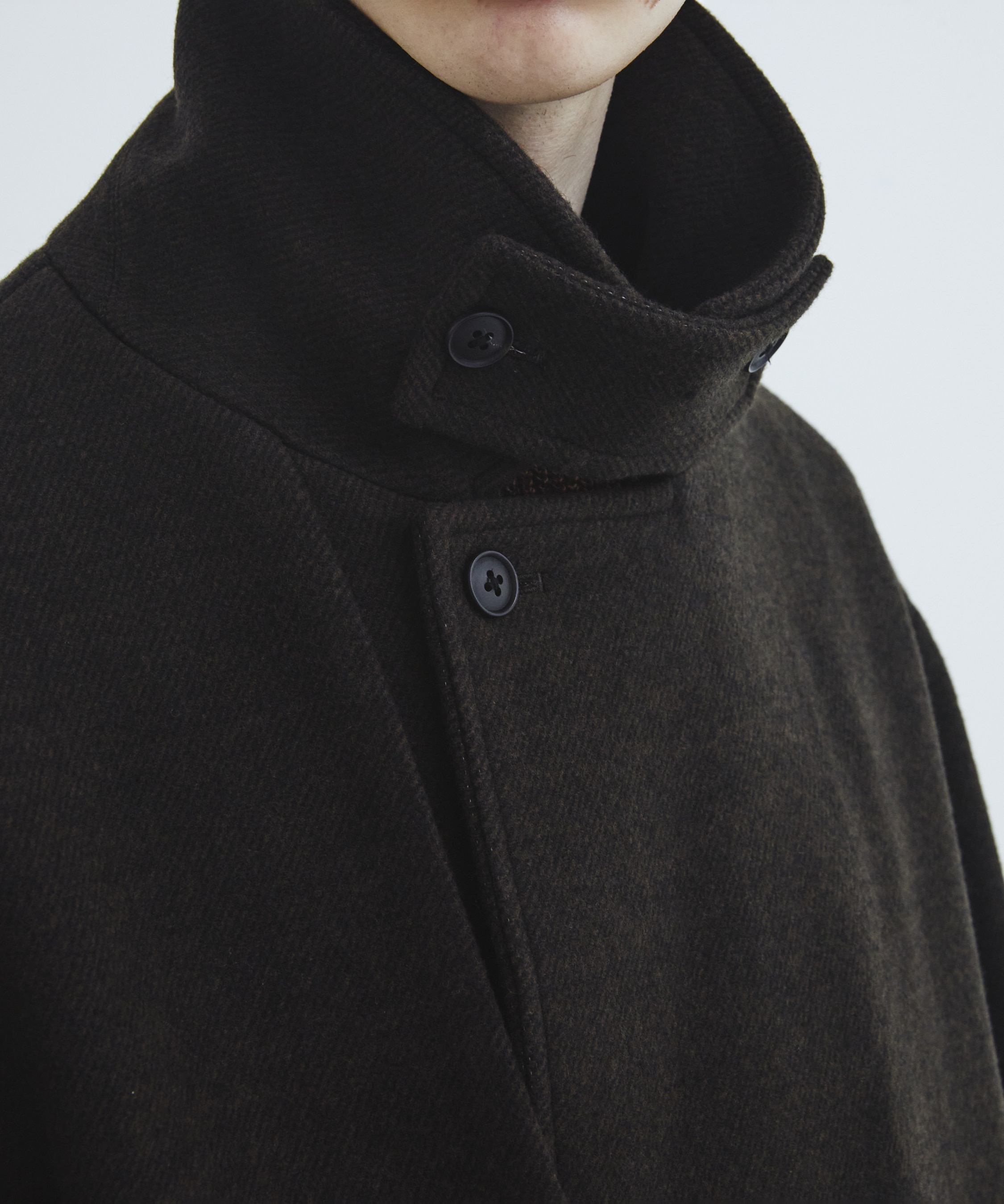 Premium meltonベルテッドコート