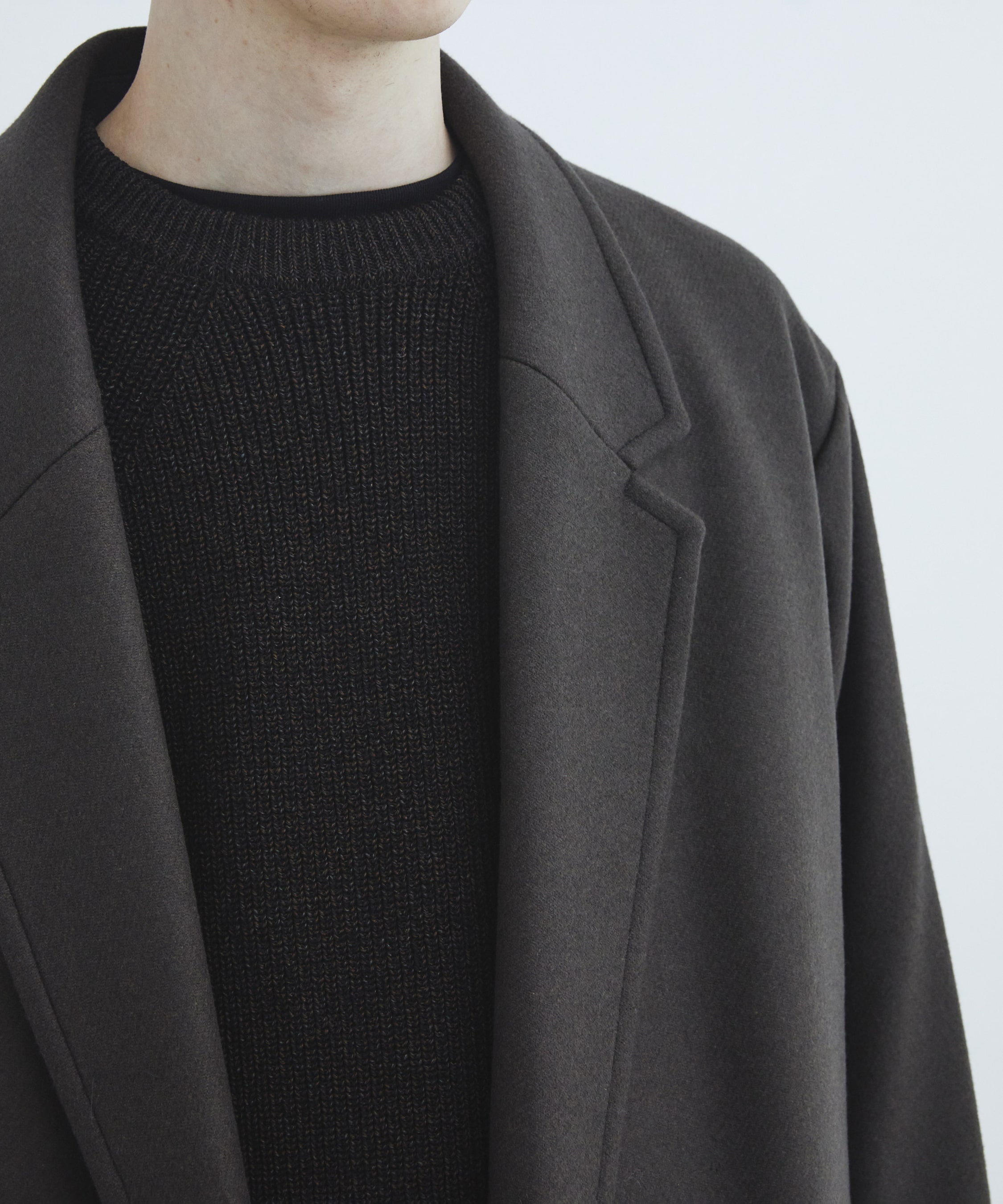 Premium meltonオーバーチェスターコート