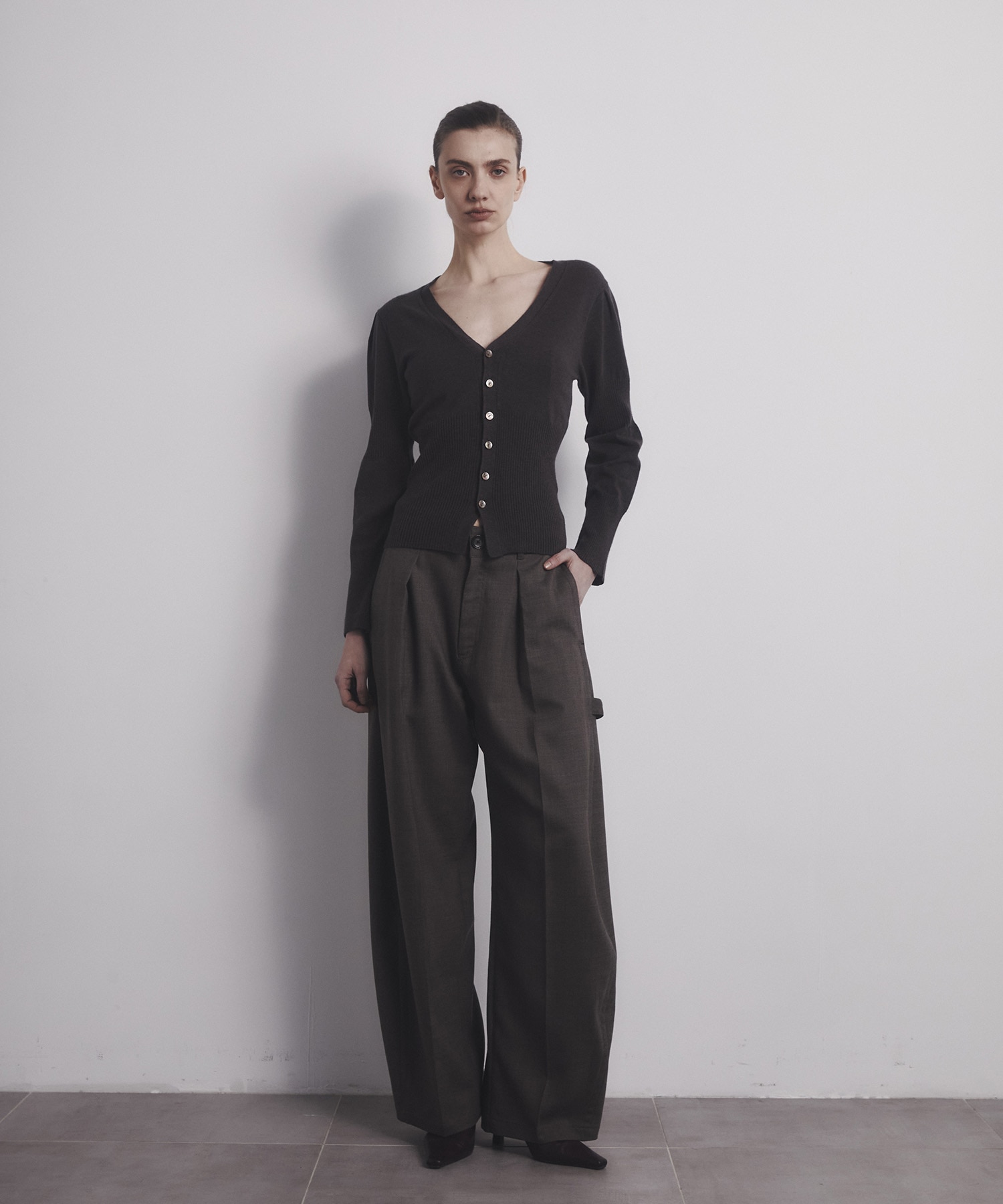 Wave Sleeve Cardigan