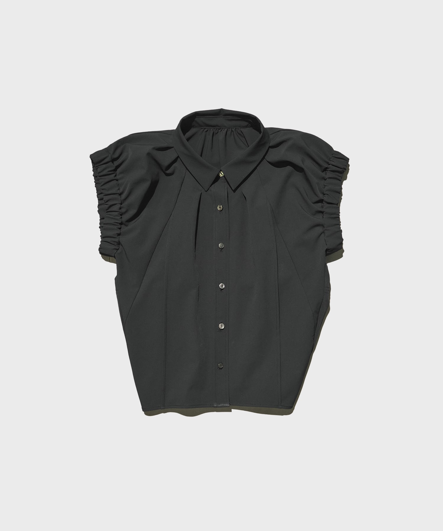 Volume Gather Nosleeve Shirt