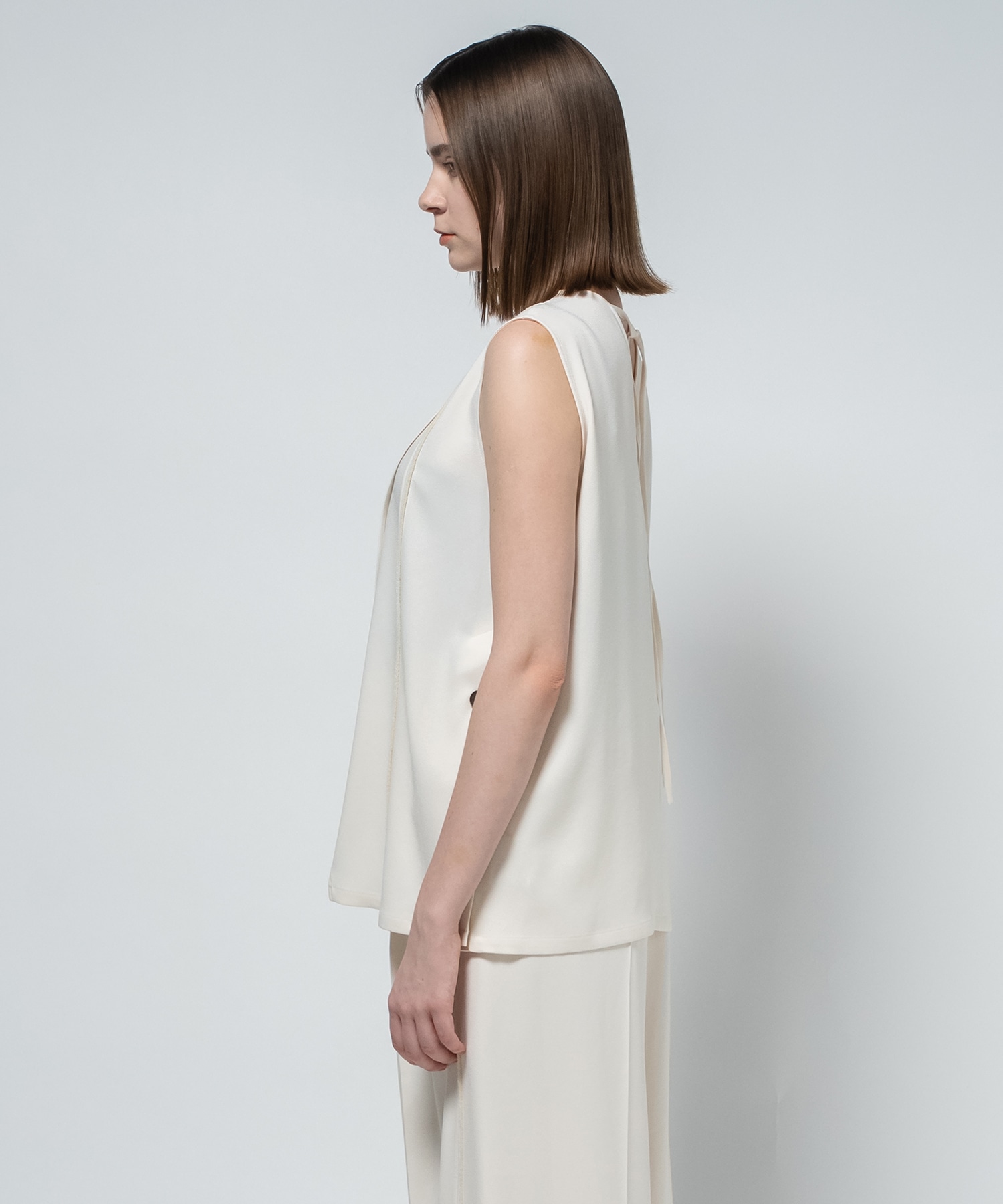 Back Satin Georgette Tops