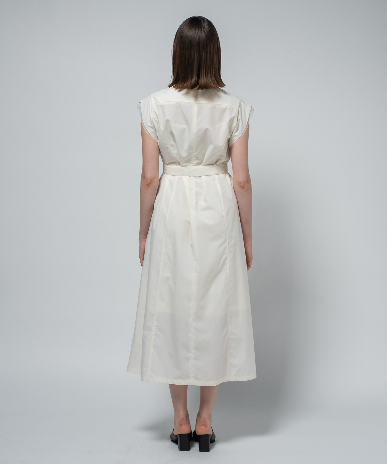 Chambray Belted Dress