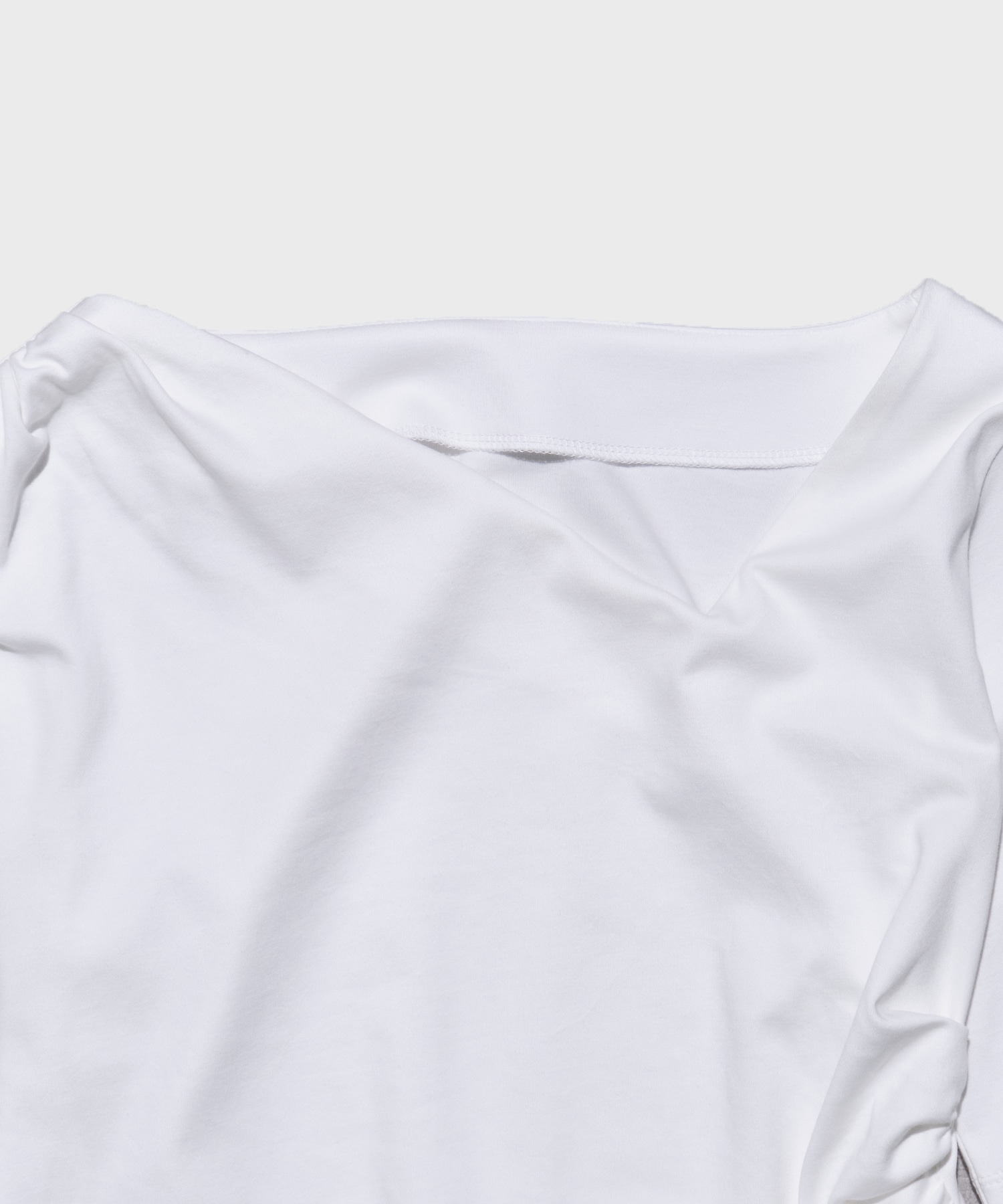 Asymmetry Tack Drape Tee