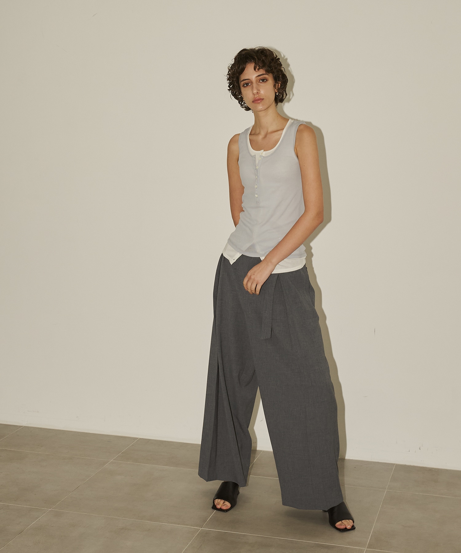 Belt Tuck Pants