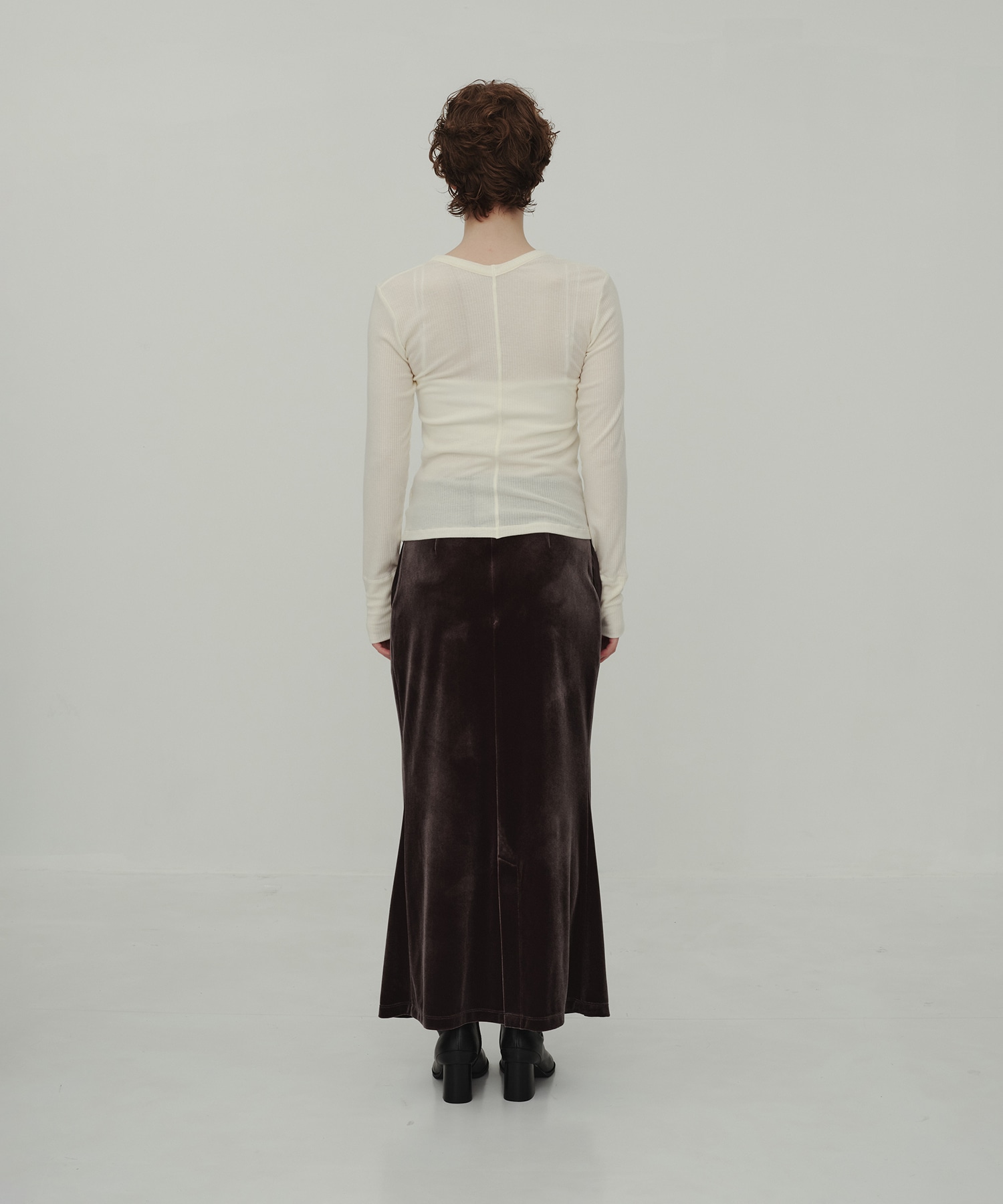 Velor Tuck Skirt