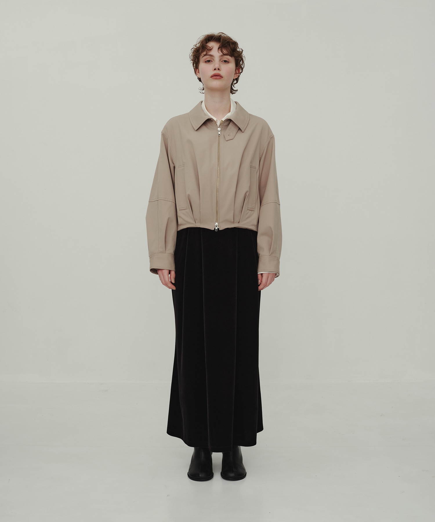 Wool Balloon Blouson
