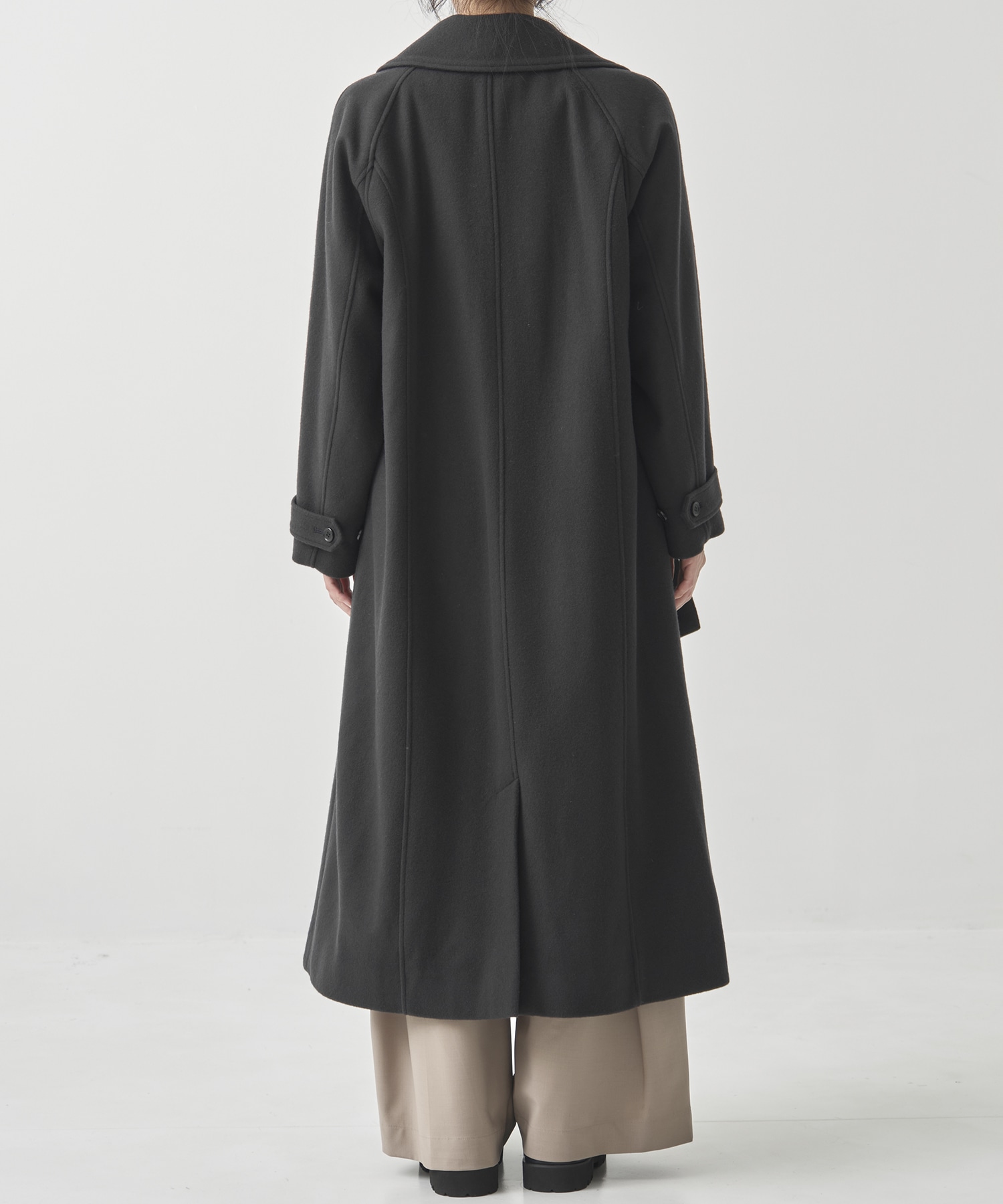 DoubleCollar Raglan Coat