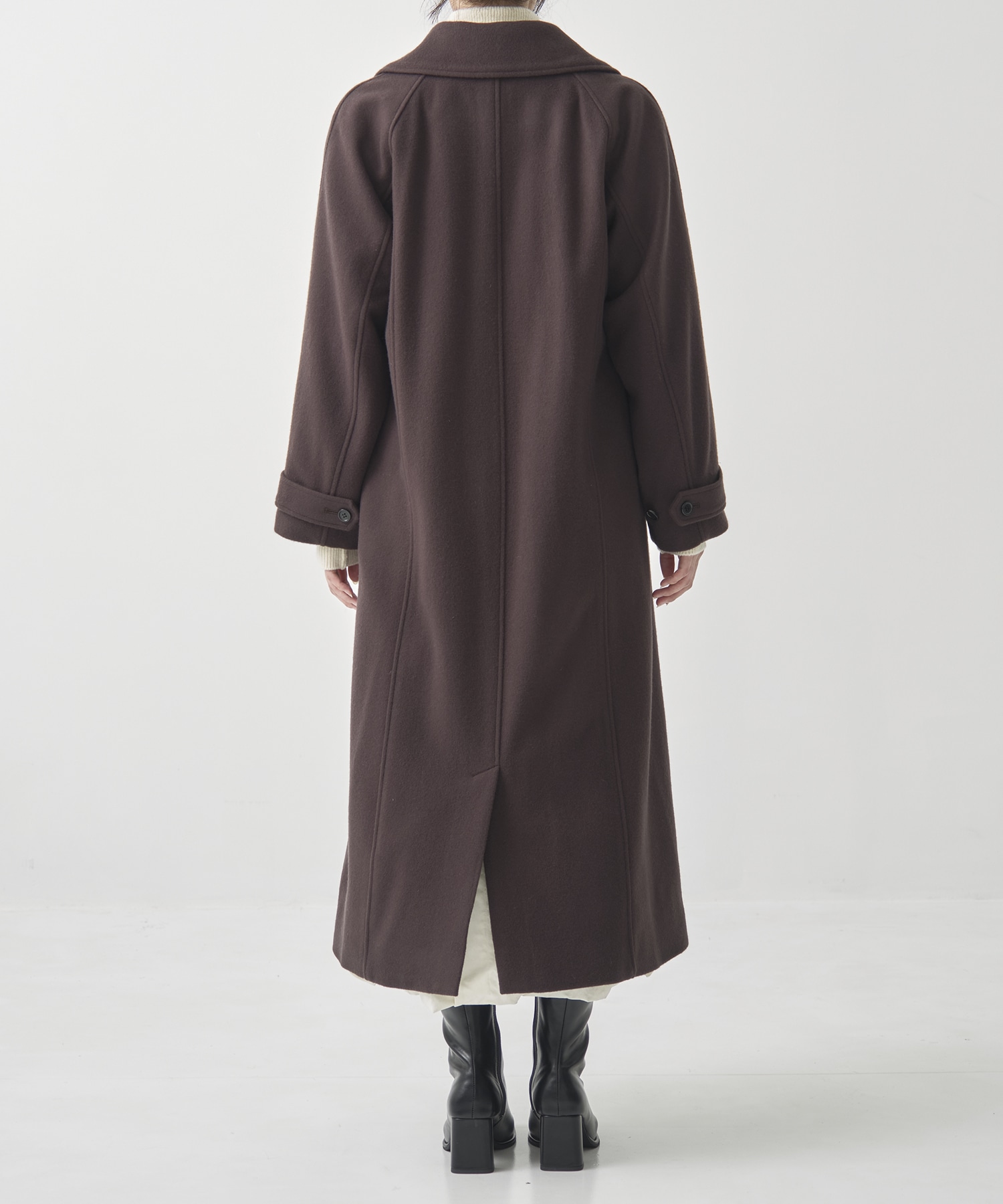 DoubleCollar Raglan Coat