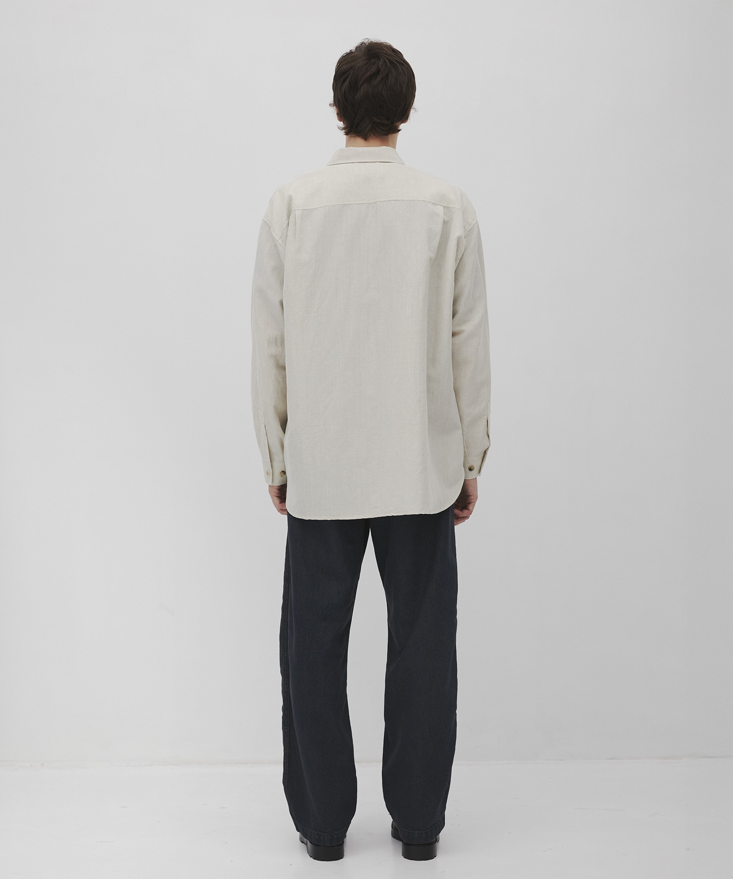 ウールリネンウェザーリラックスシャツ