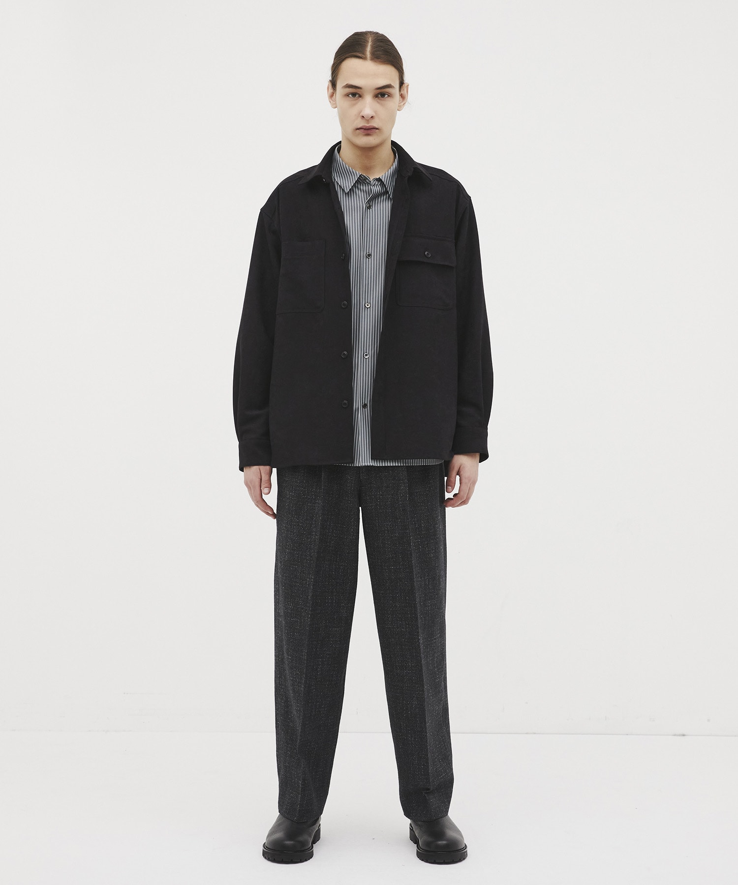 Split suede シャツジャケット