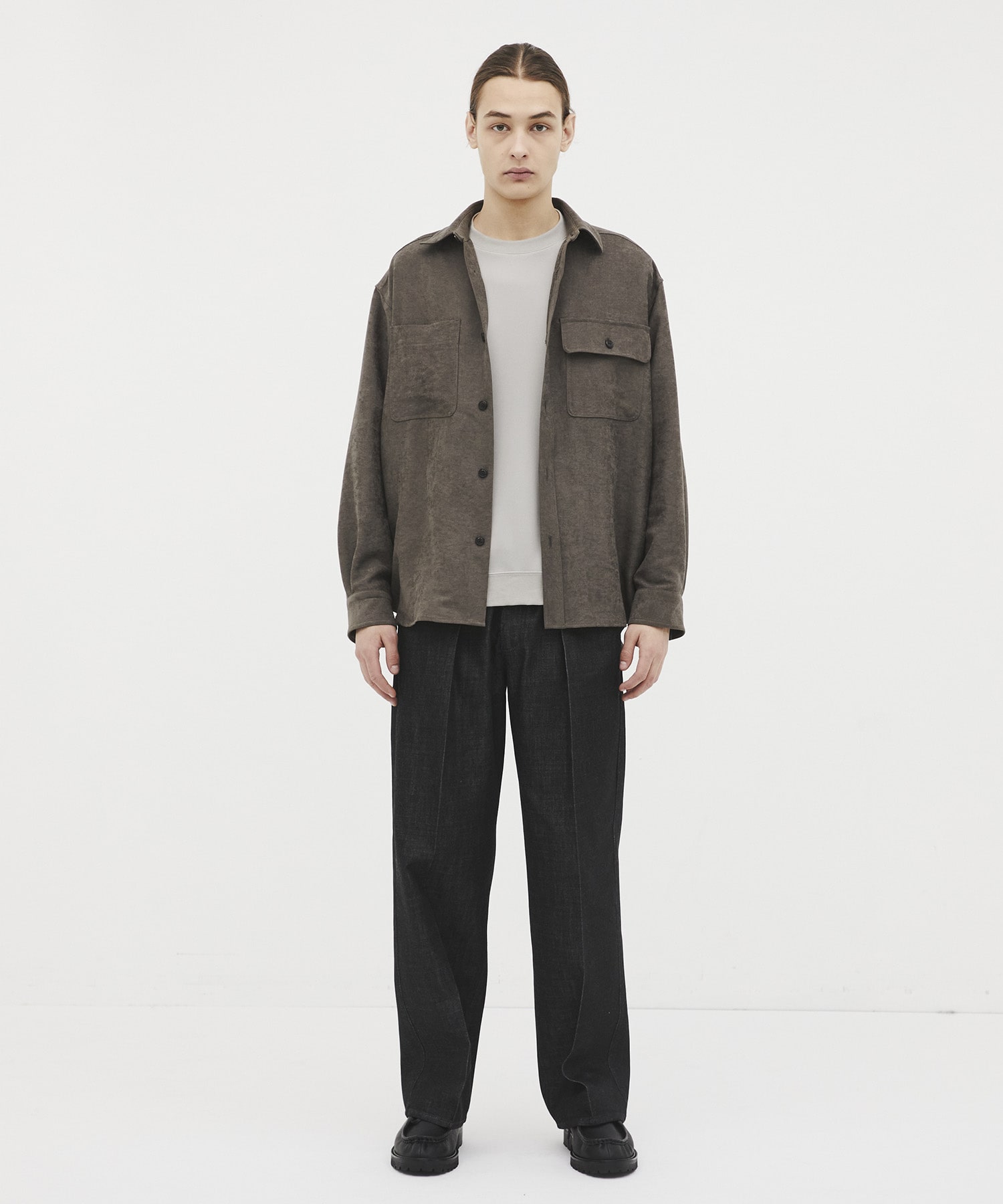 Split suede シャツジャケット