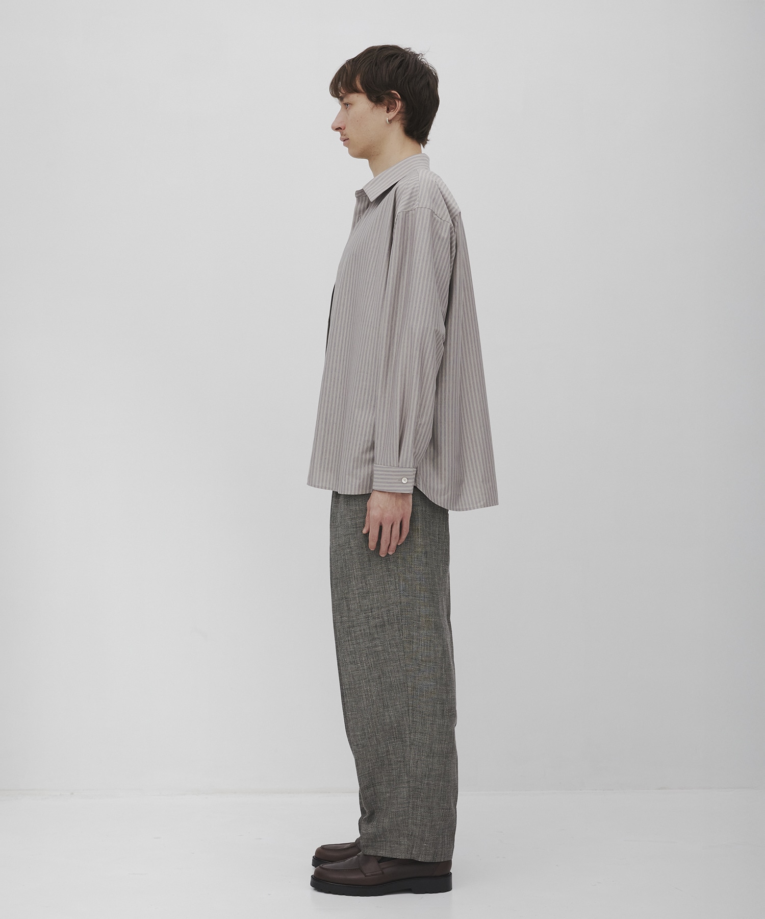 KANEMASA KNIT マルチストライプシャツ