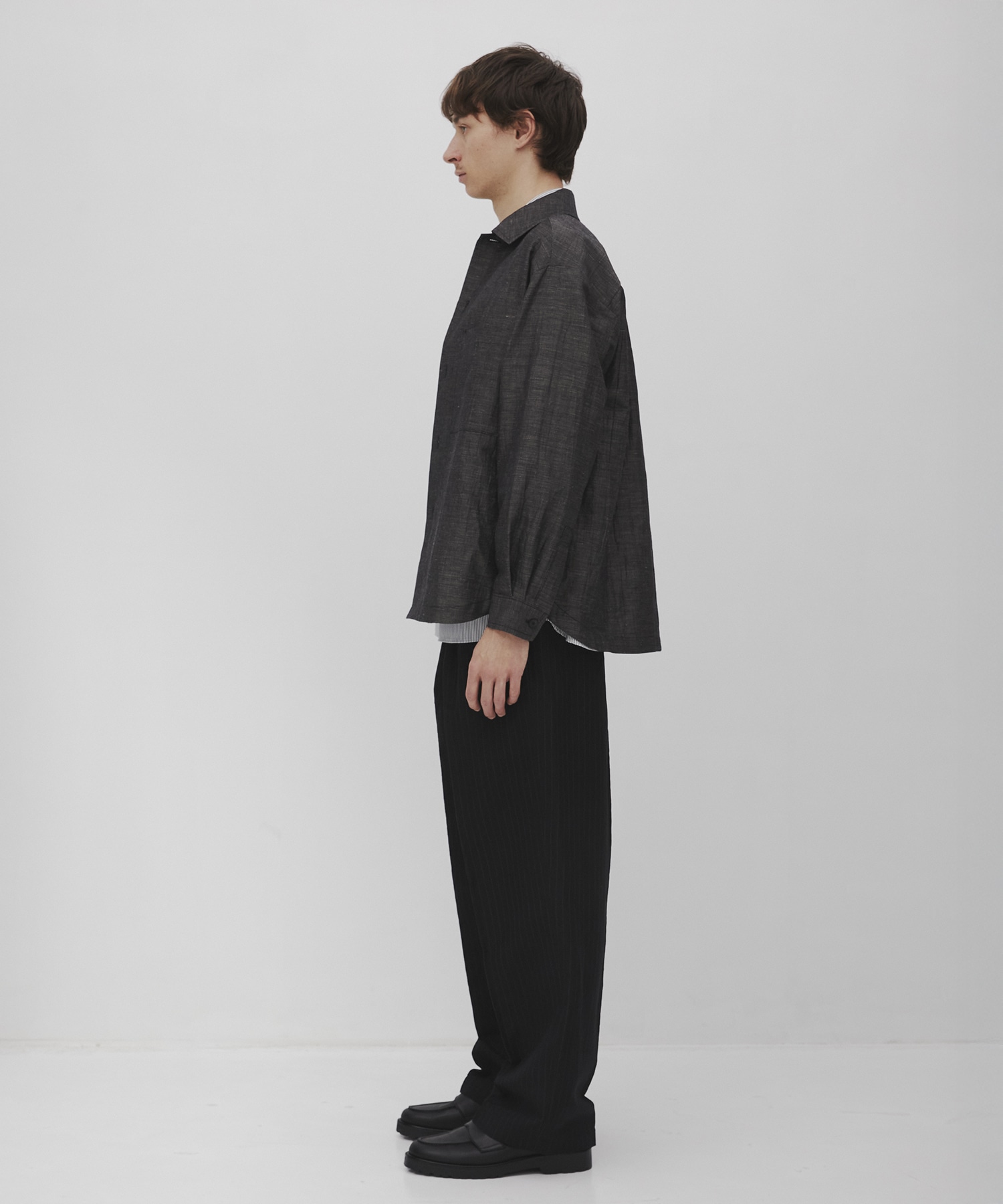 Hemp linen オーバーシャツ