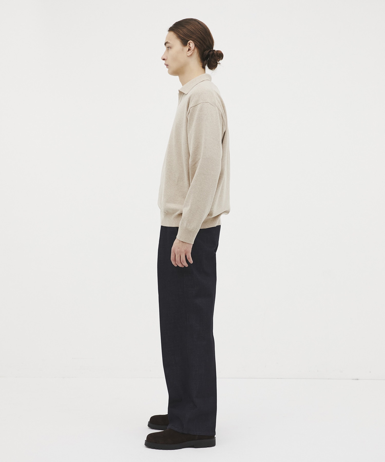 和紙ウール スキッパーポロ