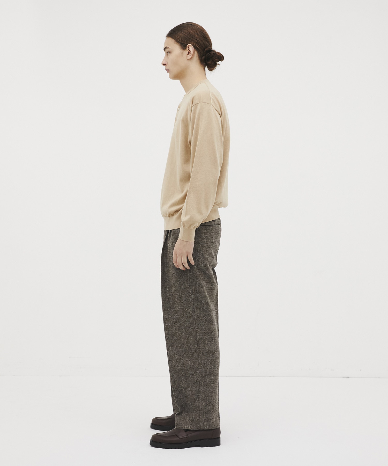 Sea island cotton ヘンリーネック