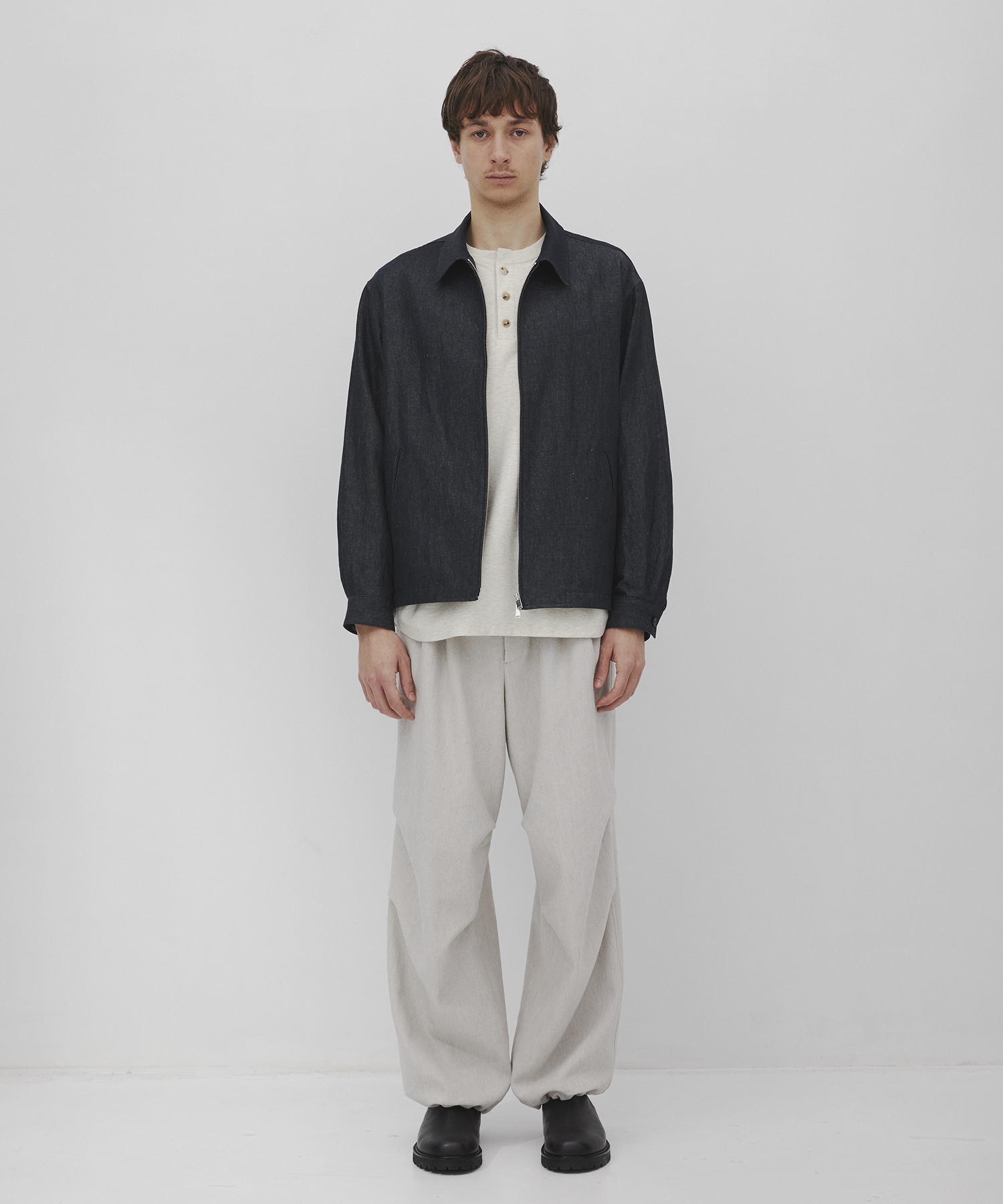 リネンデニムドリズラージャケット