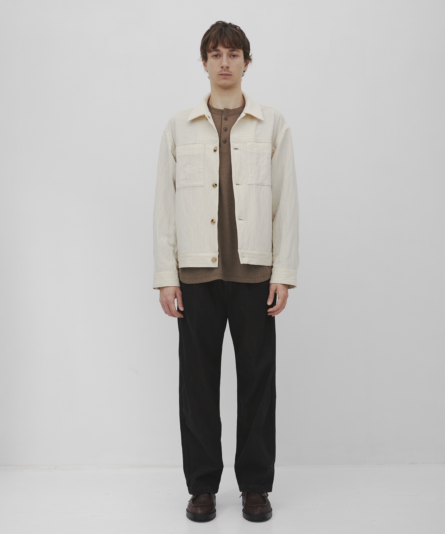 Vintage woolストライプ ブルゾン