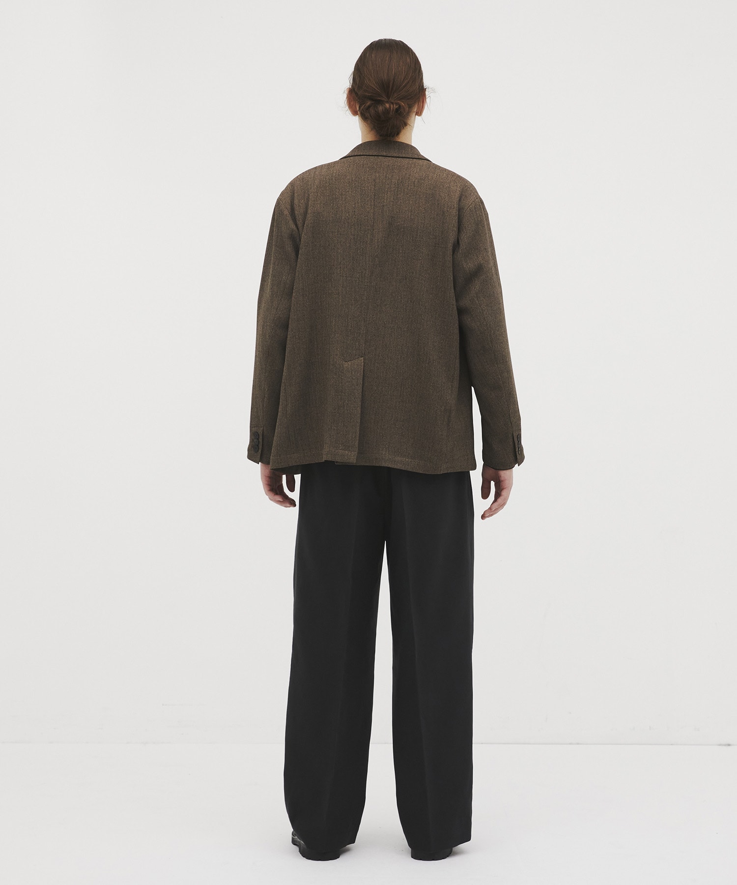 Mix herringbone ダブルジャケット