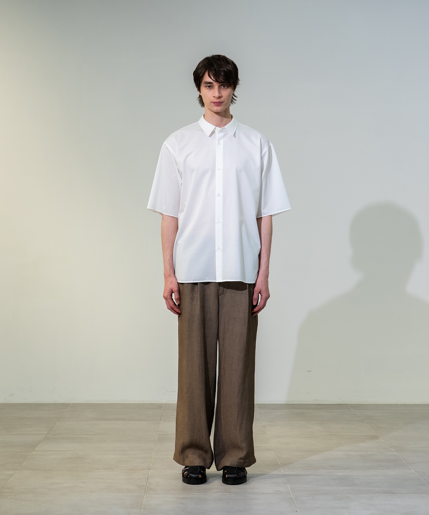 Fade Linen ワイドパンツ