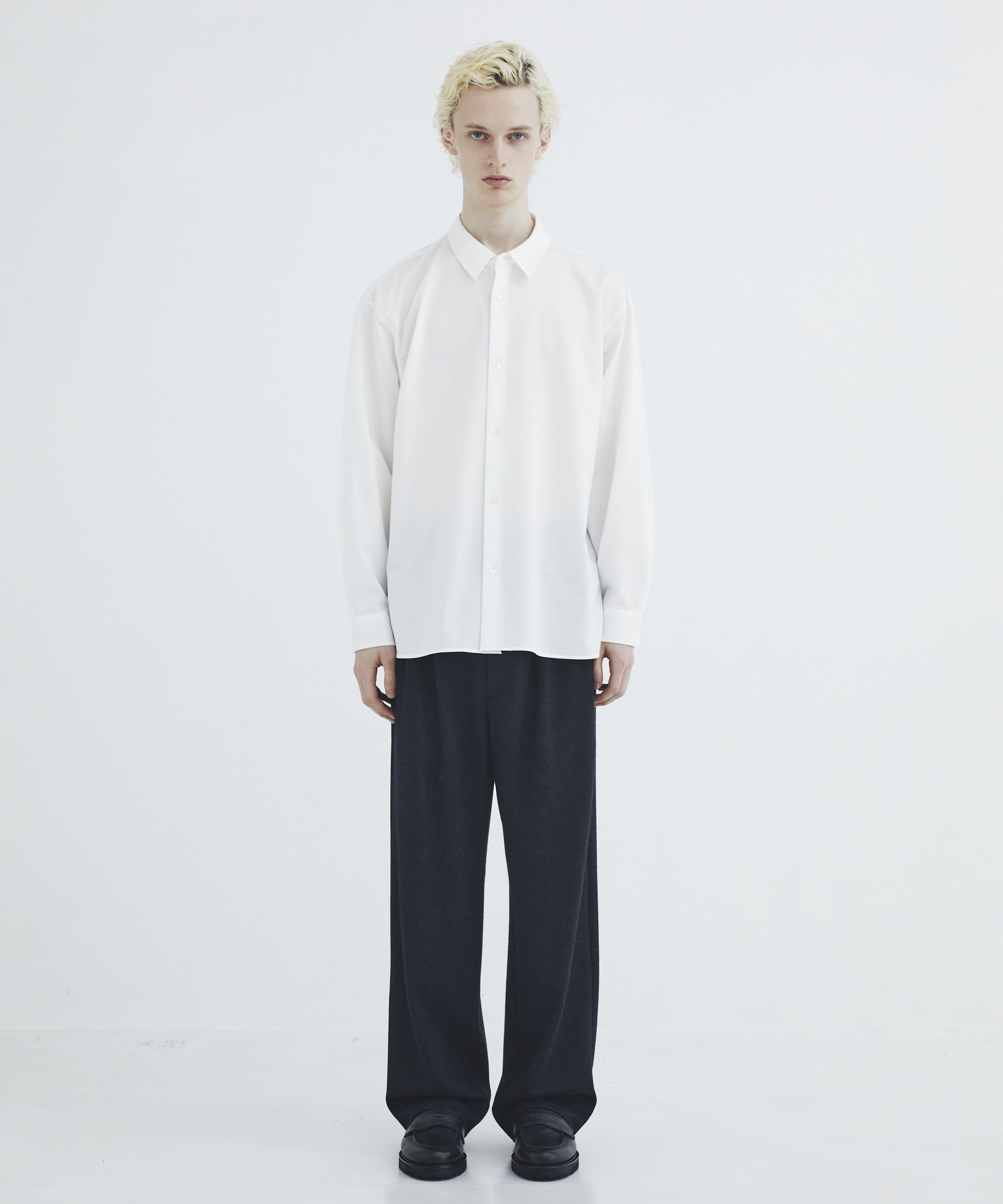 KANEMASA KNITレギュラーシャツ(1 WHITE): : メンズ｜CITY TOKYO