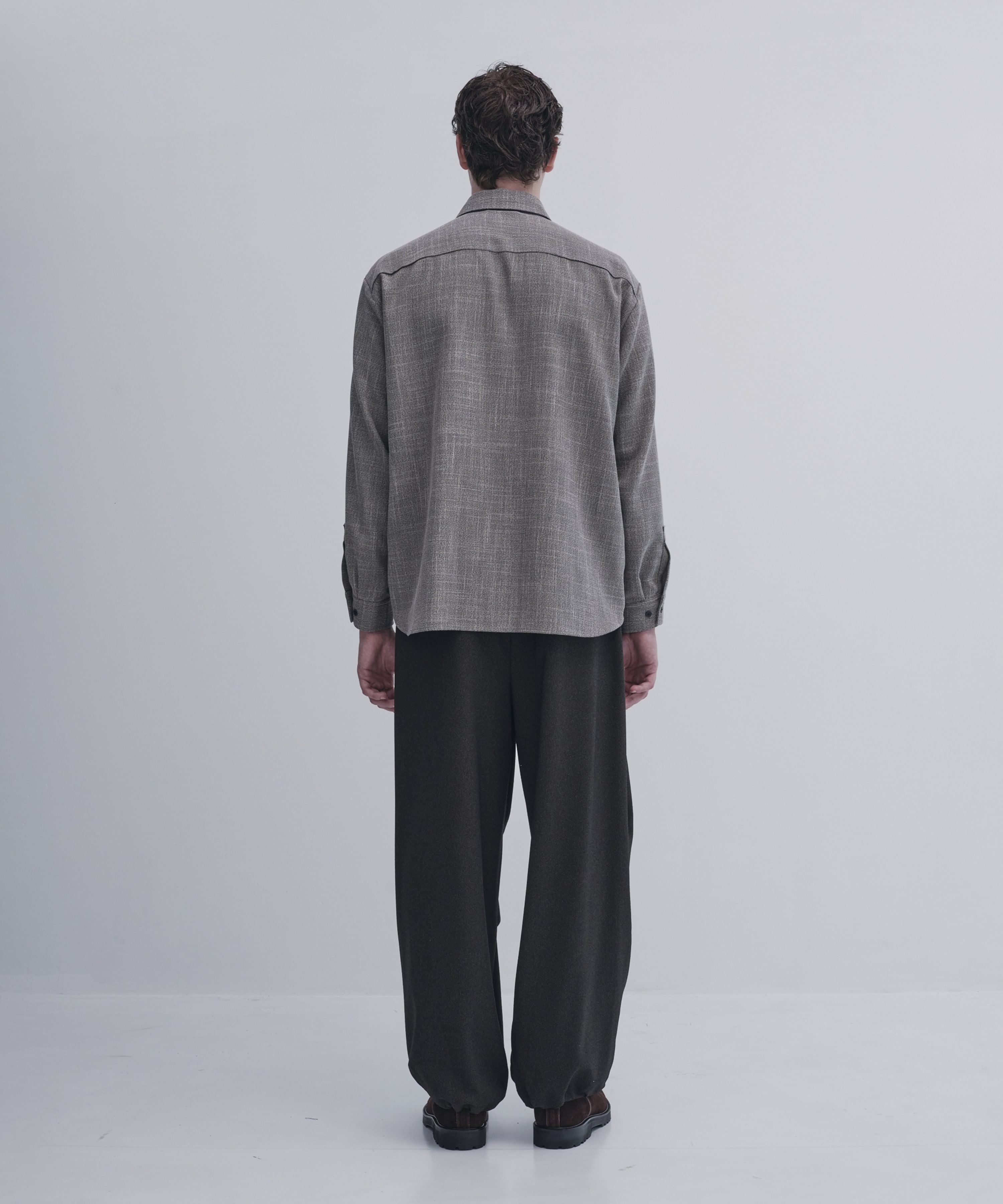 Easy tweed シャツ