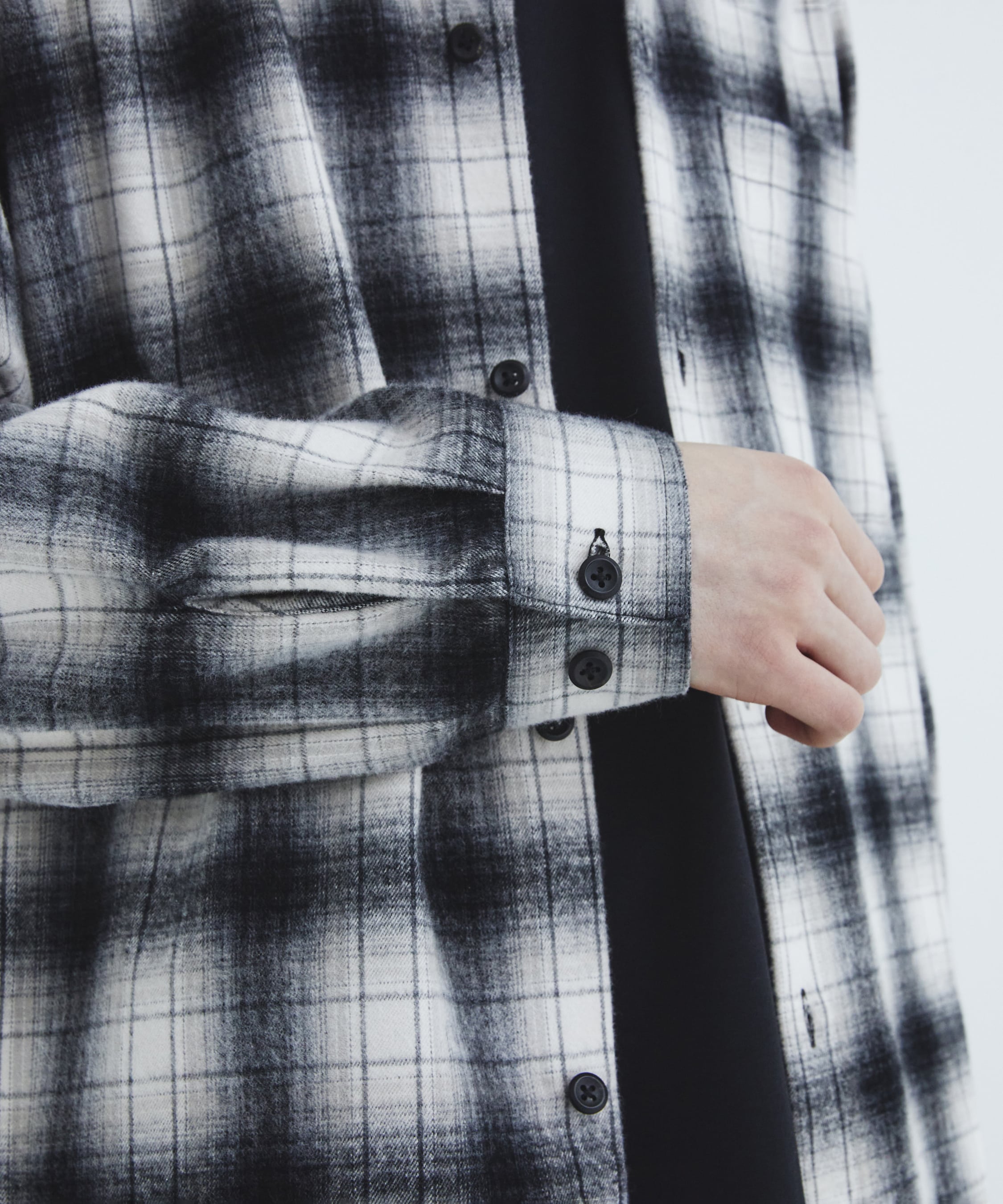 ソフトフランネルチェックシャツ