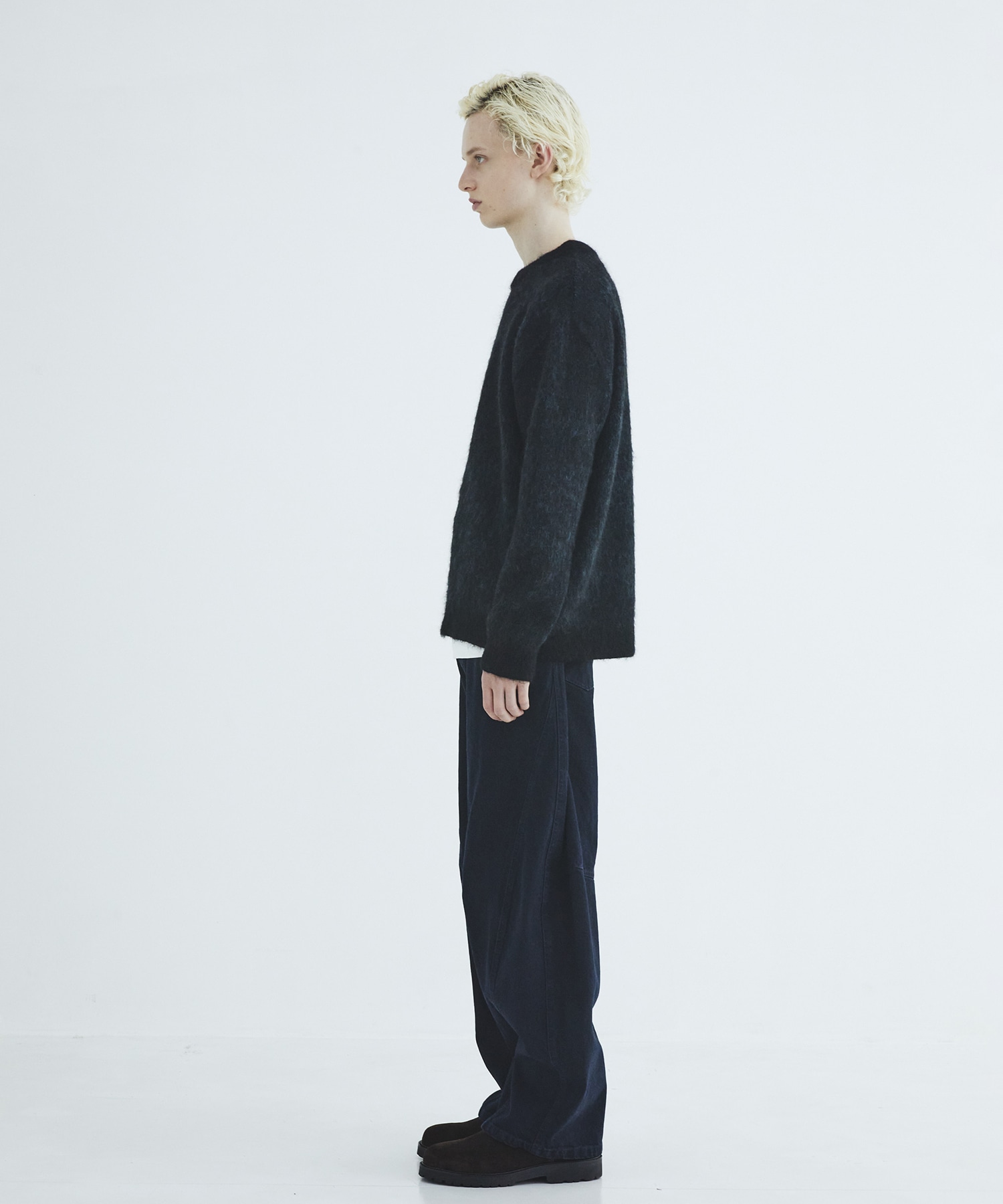 シルクモヘアニットプルオーバー