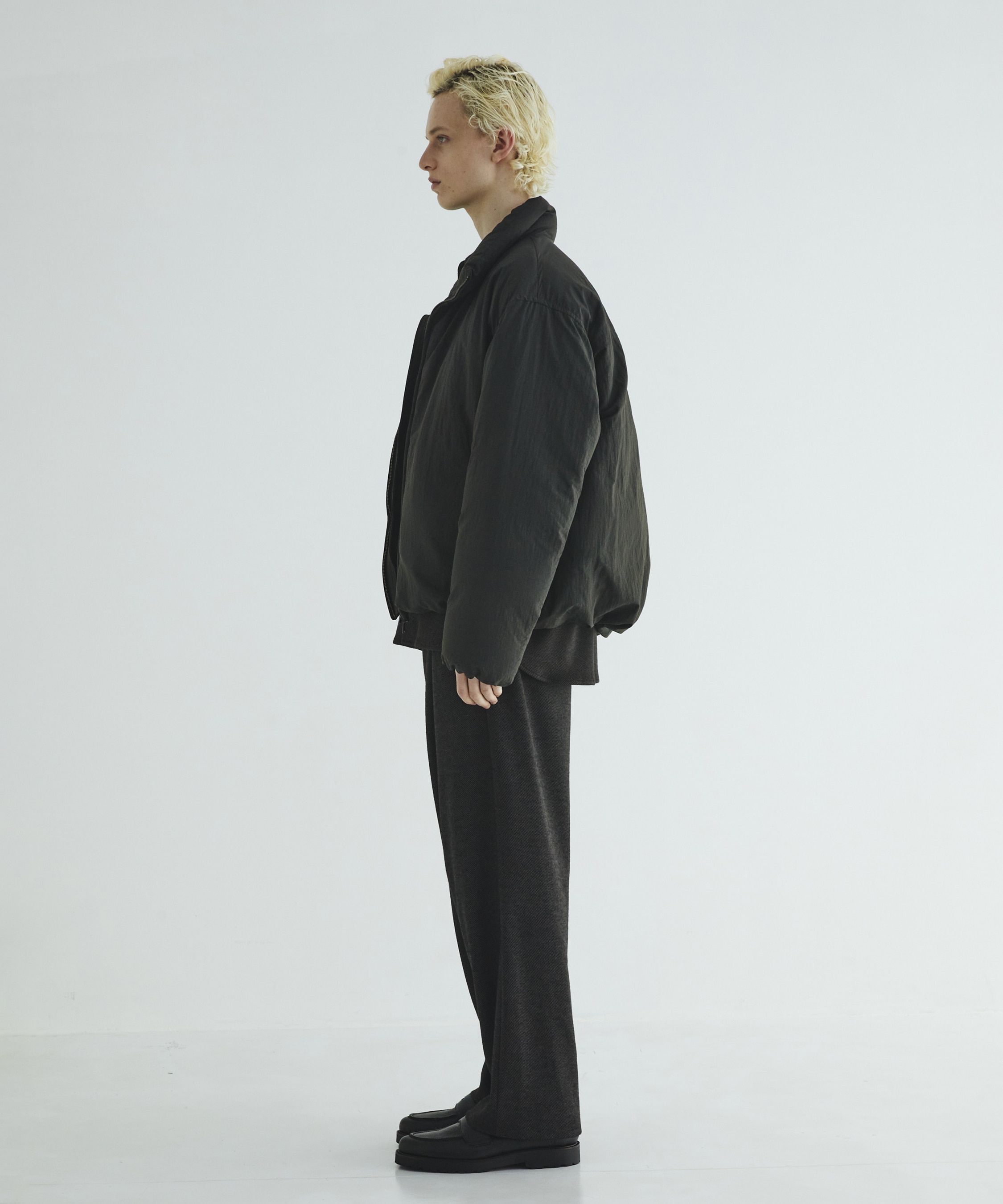 KANEMASA KNITウールネルスラックス