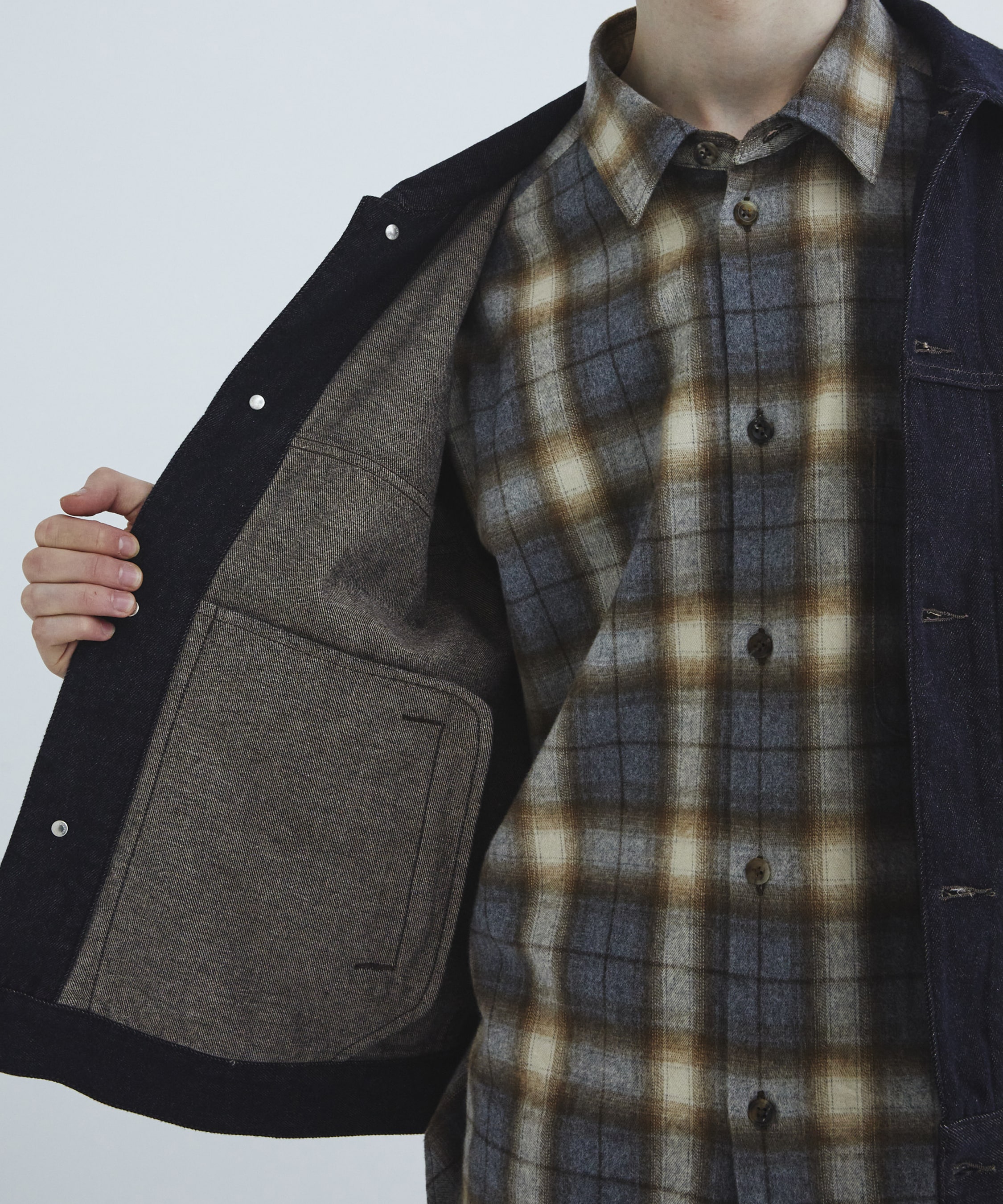 Cashmere denim ジャケット