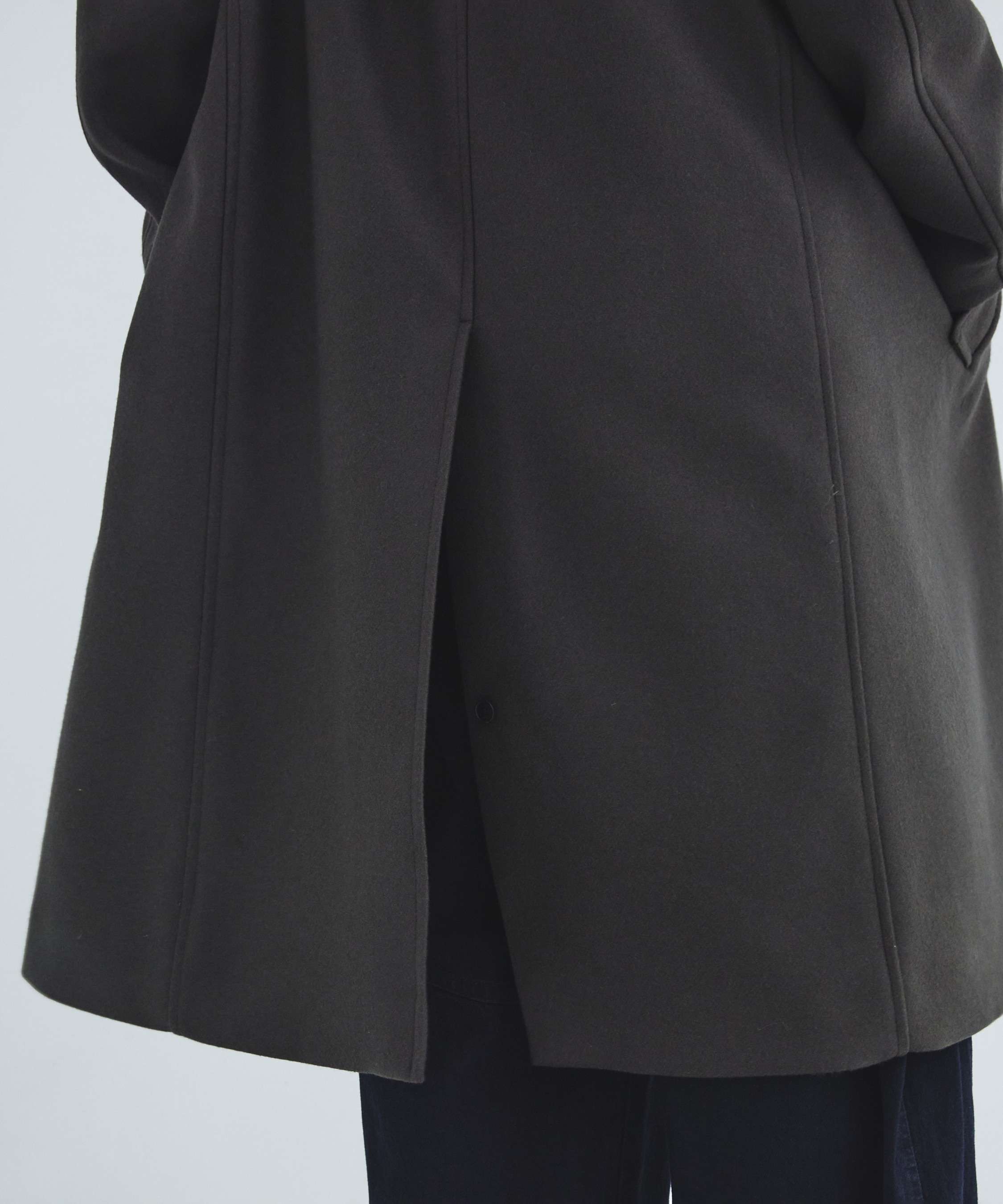 Premium meltonスタンドコート