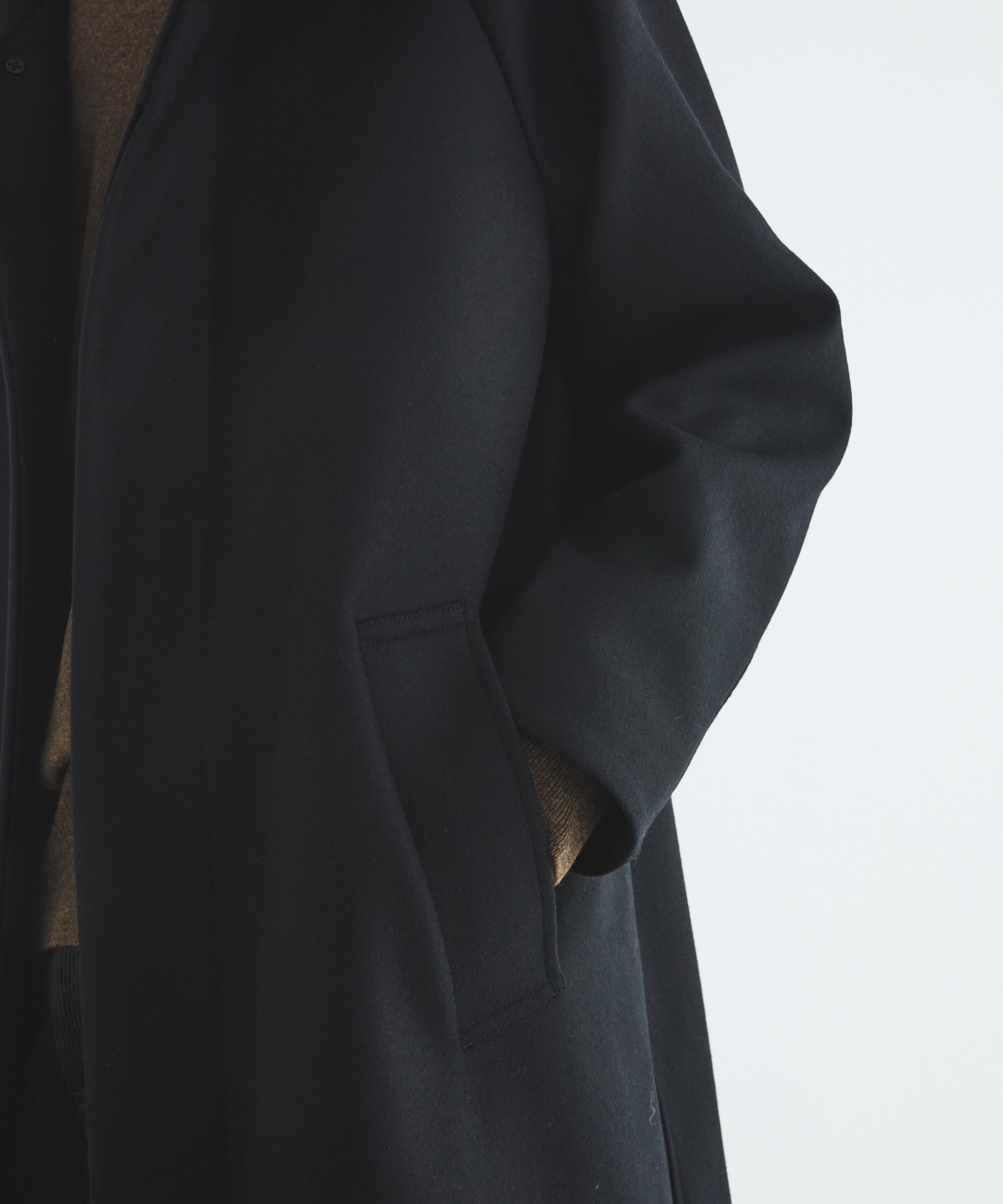 Premium meltonスタンドコート