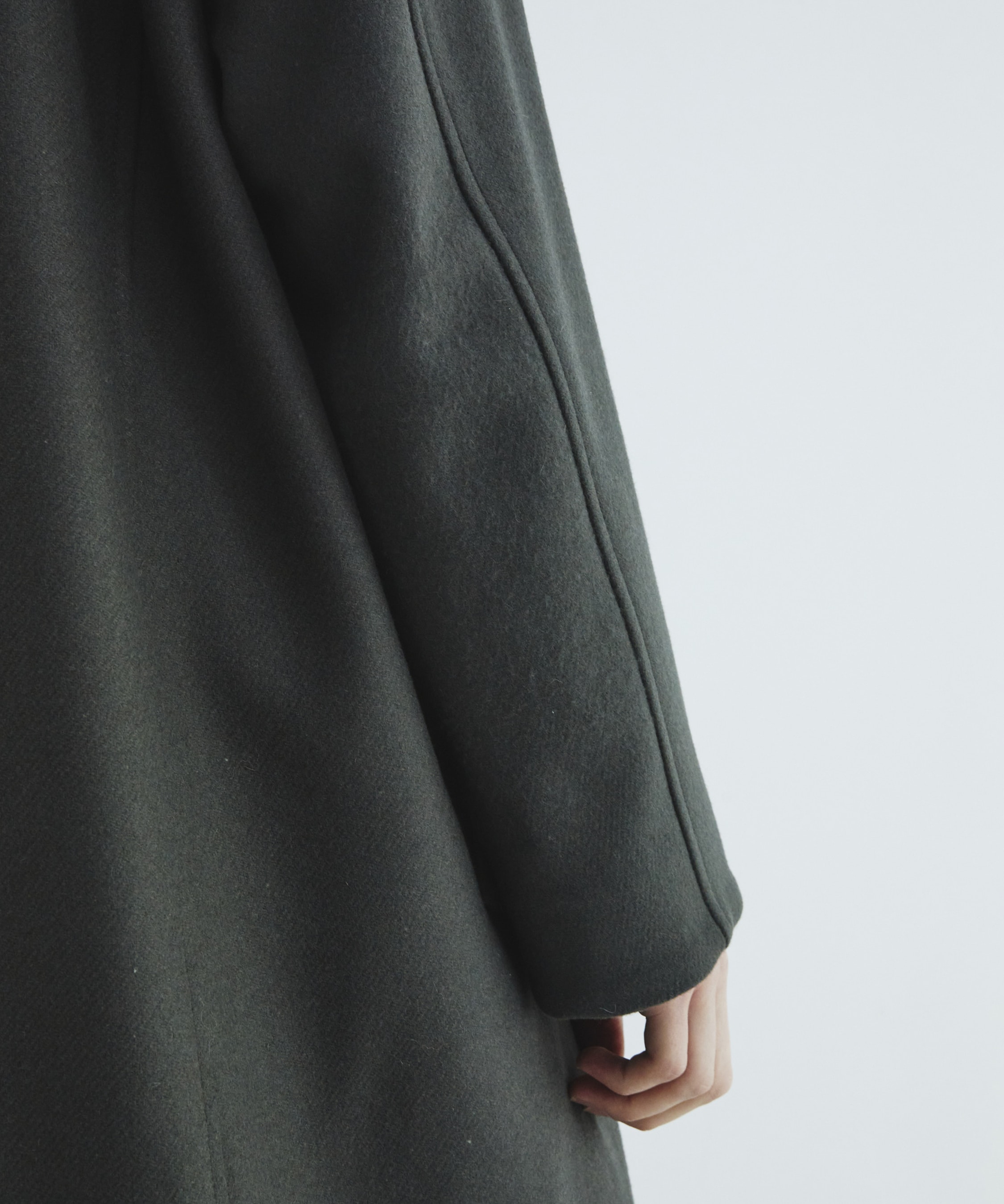 Premium meltonスタンドコート