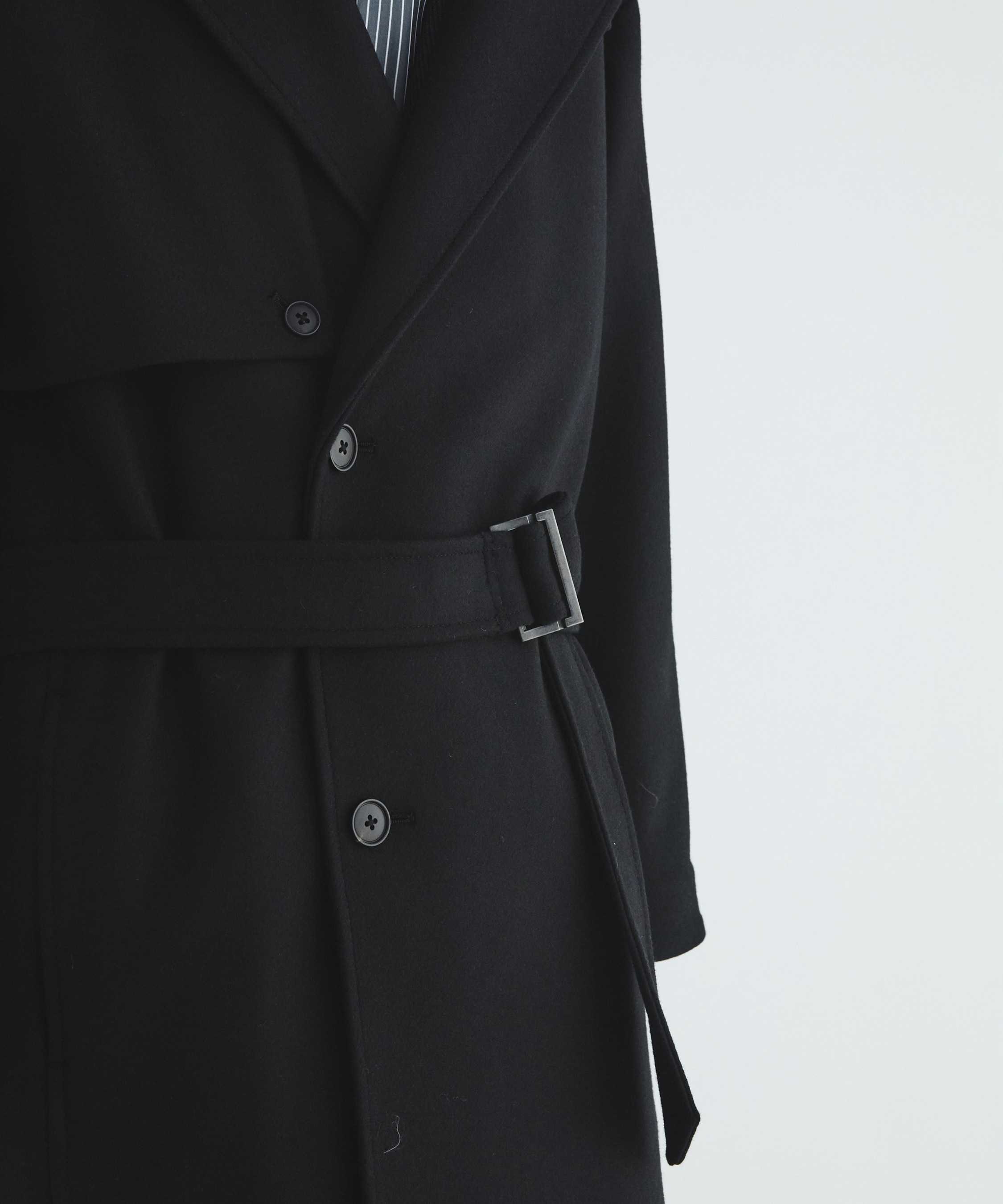 Premium meltonベルテッドコート