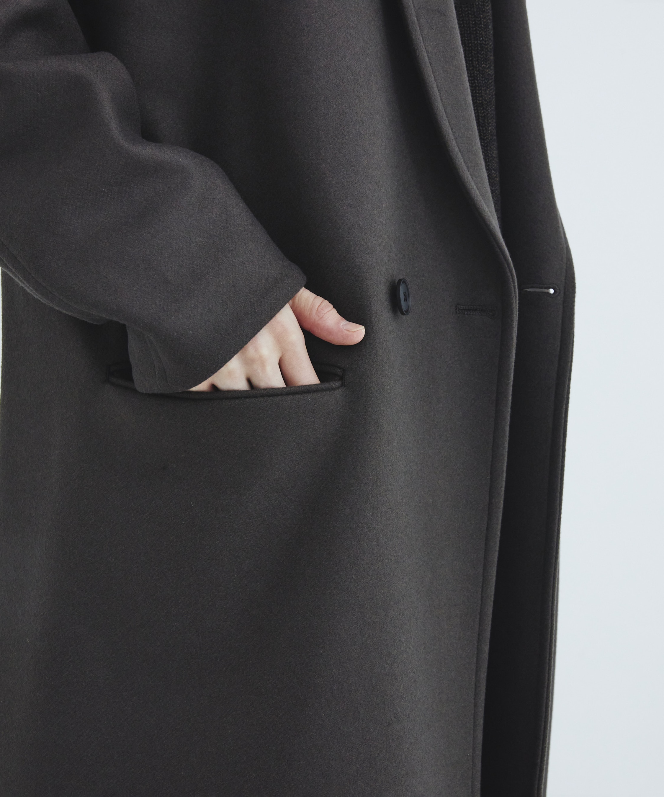 Premium meltonオーバーチェスターコート