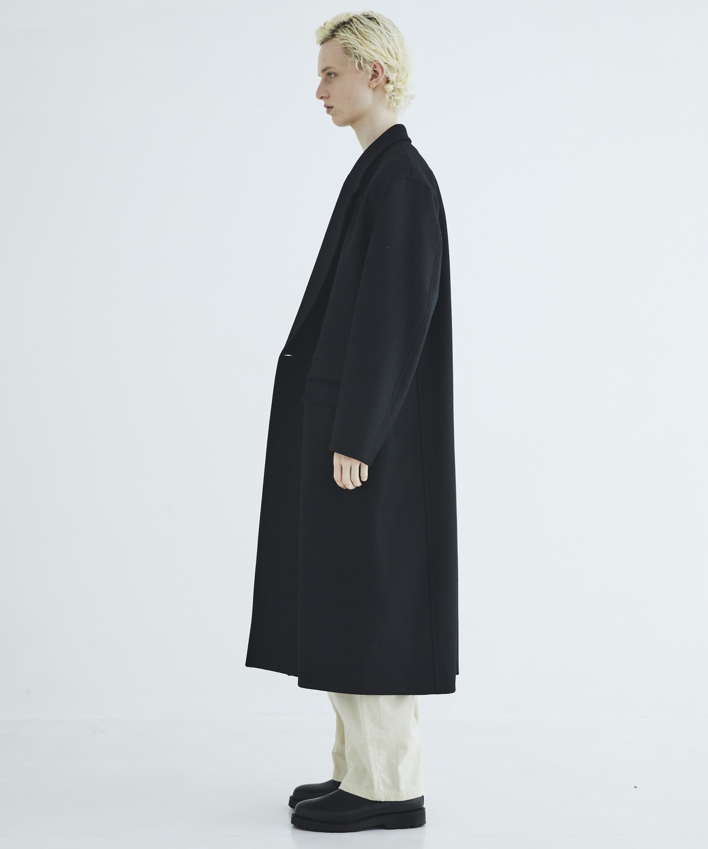 Premium meltonオーバーチェスターコート