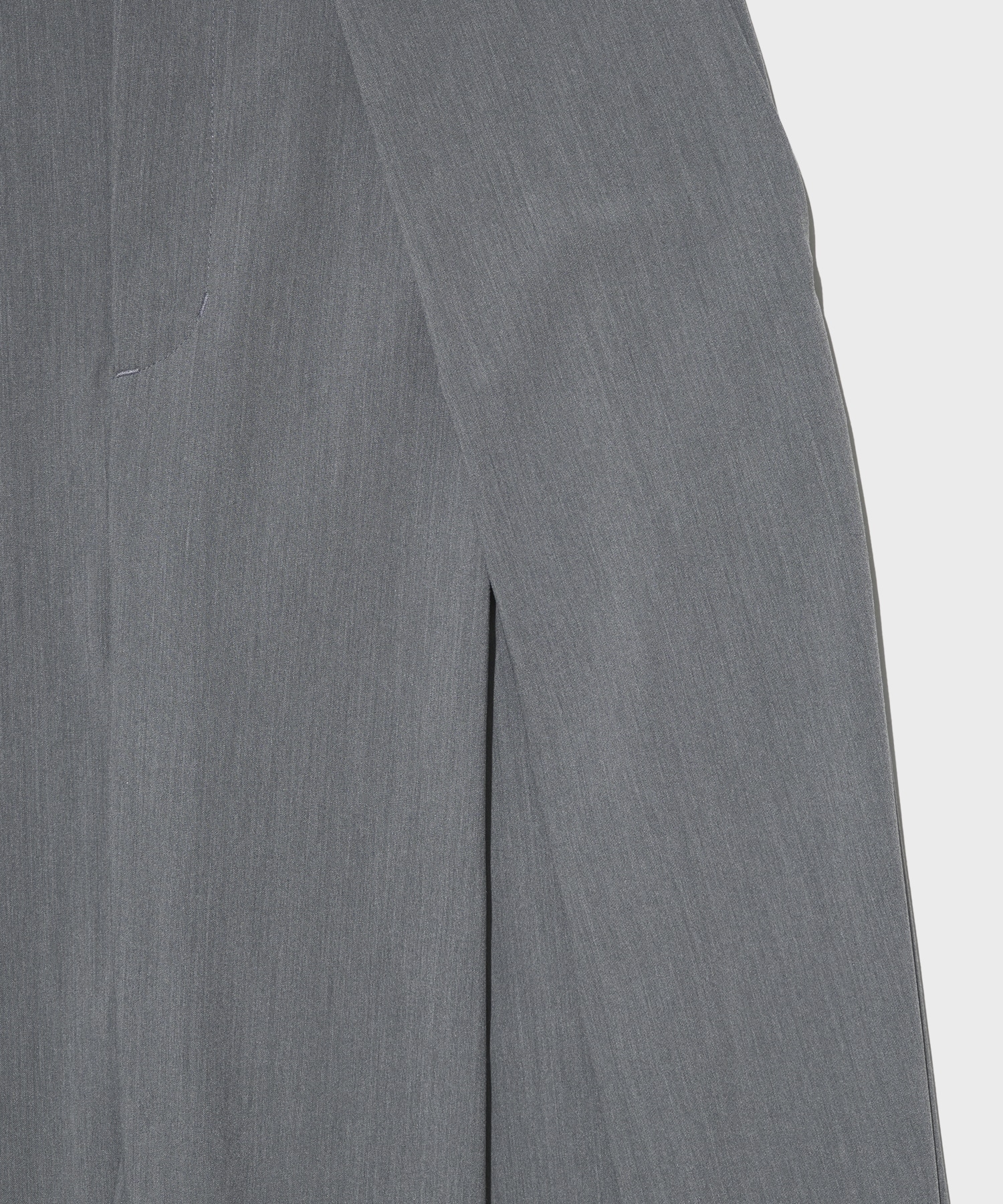 Belt Arranged Tuck Wide Pants