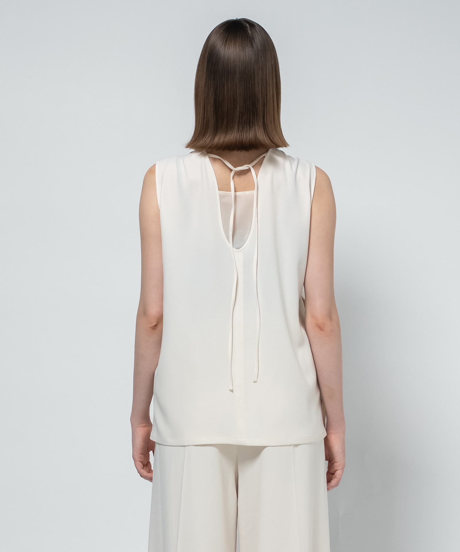 Back Satin Georgette Tops