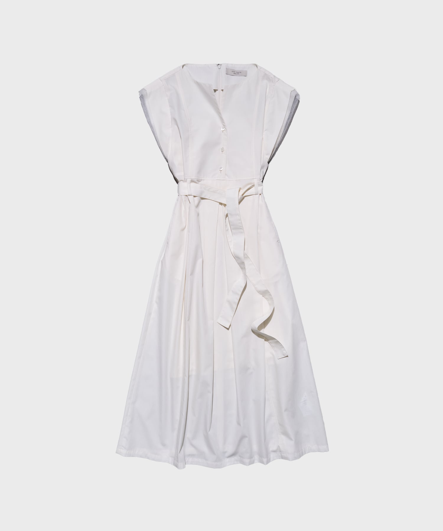 Chambray Belted Dress