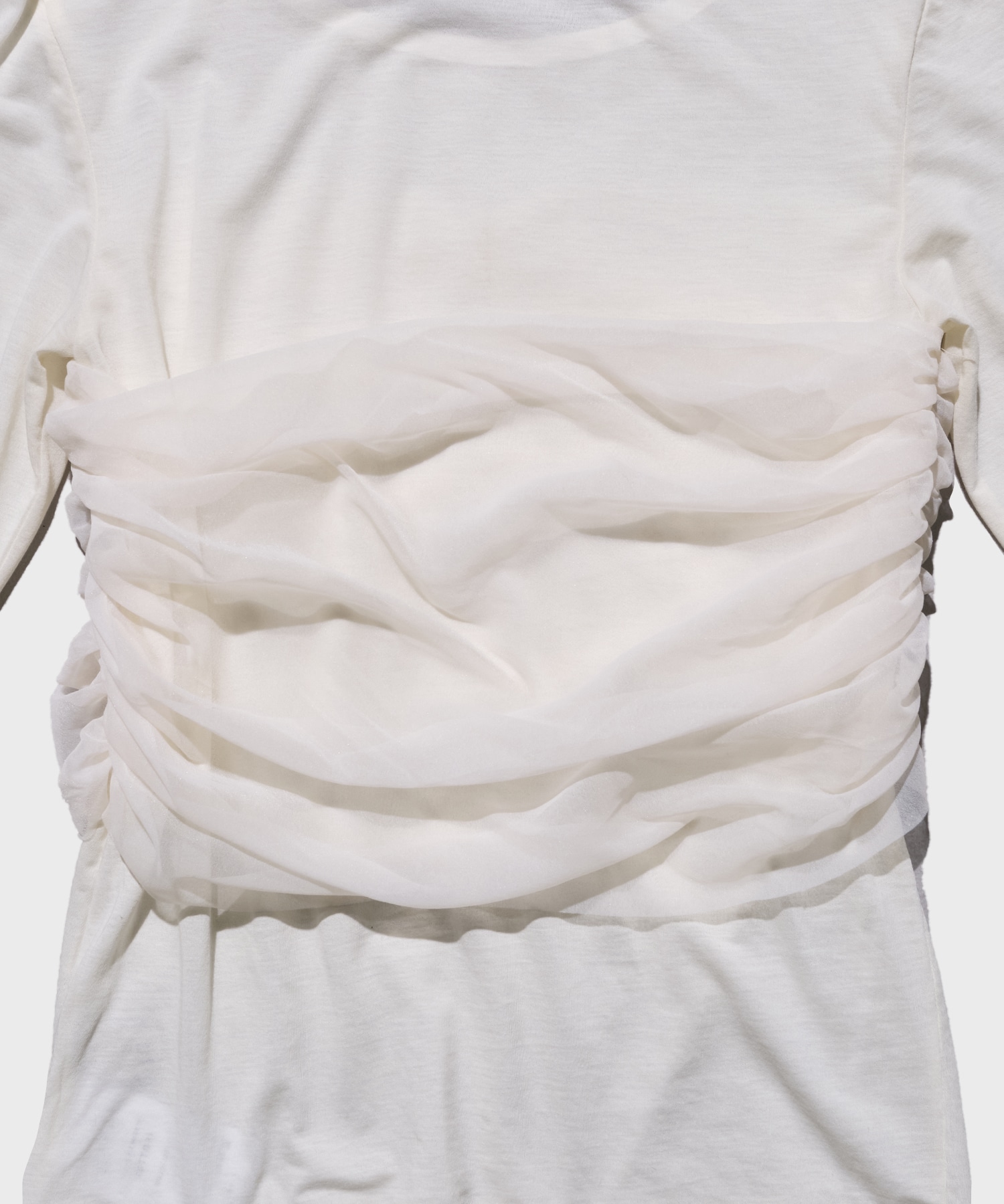 Sheer Tulle Combination Tops
