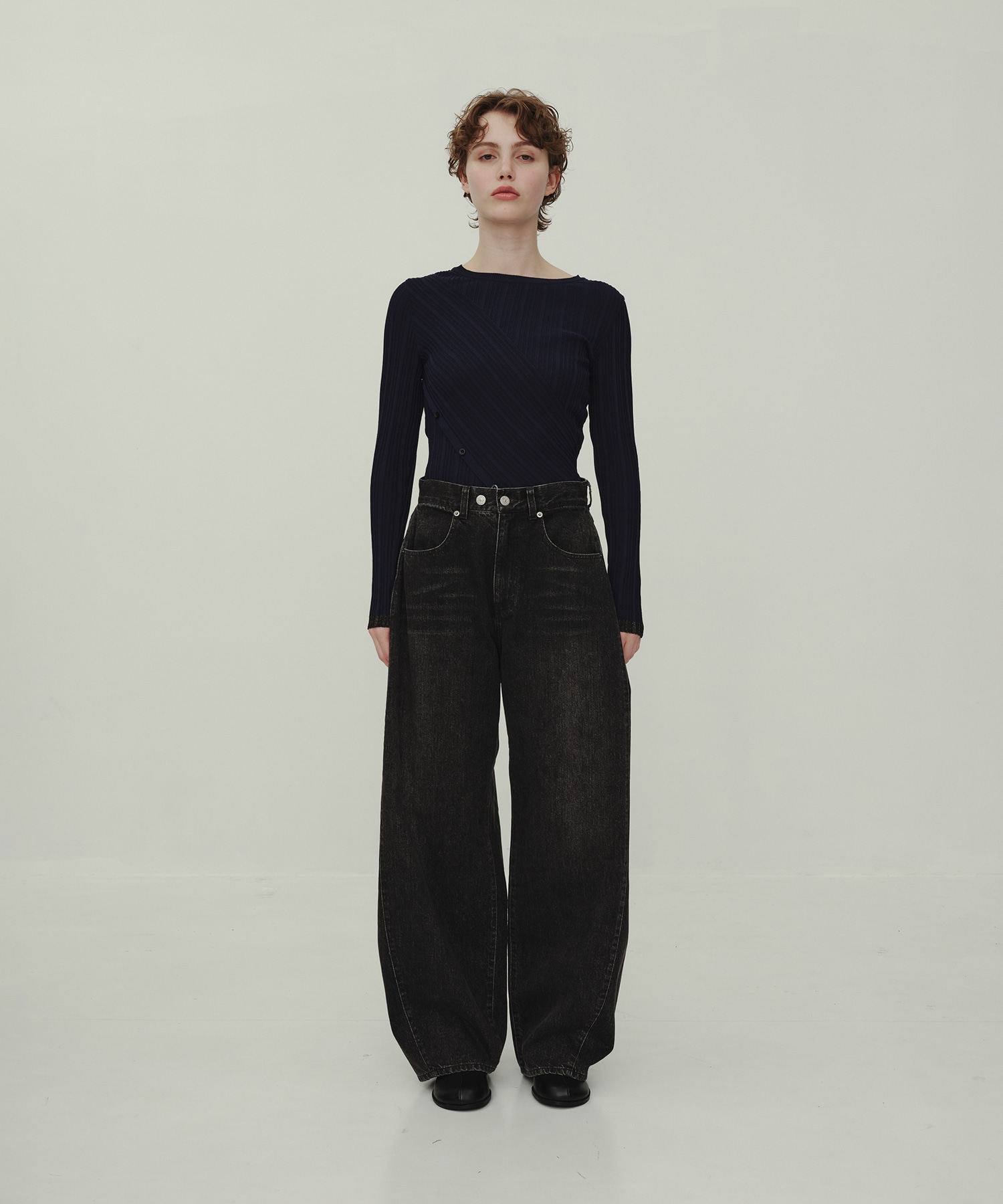 Barrel Denim Pants