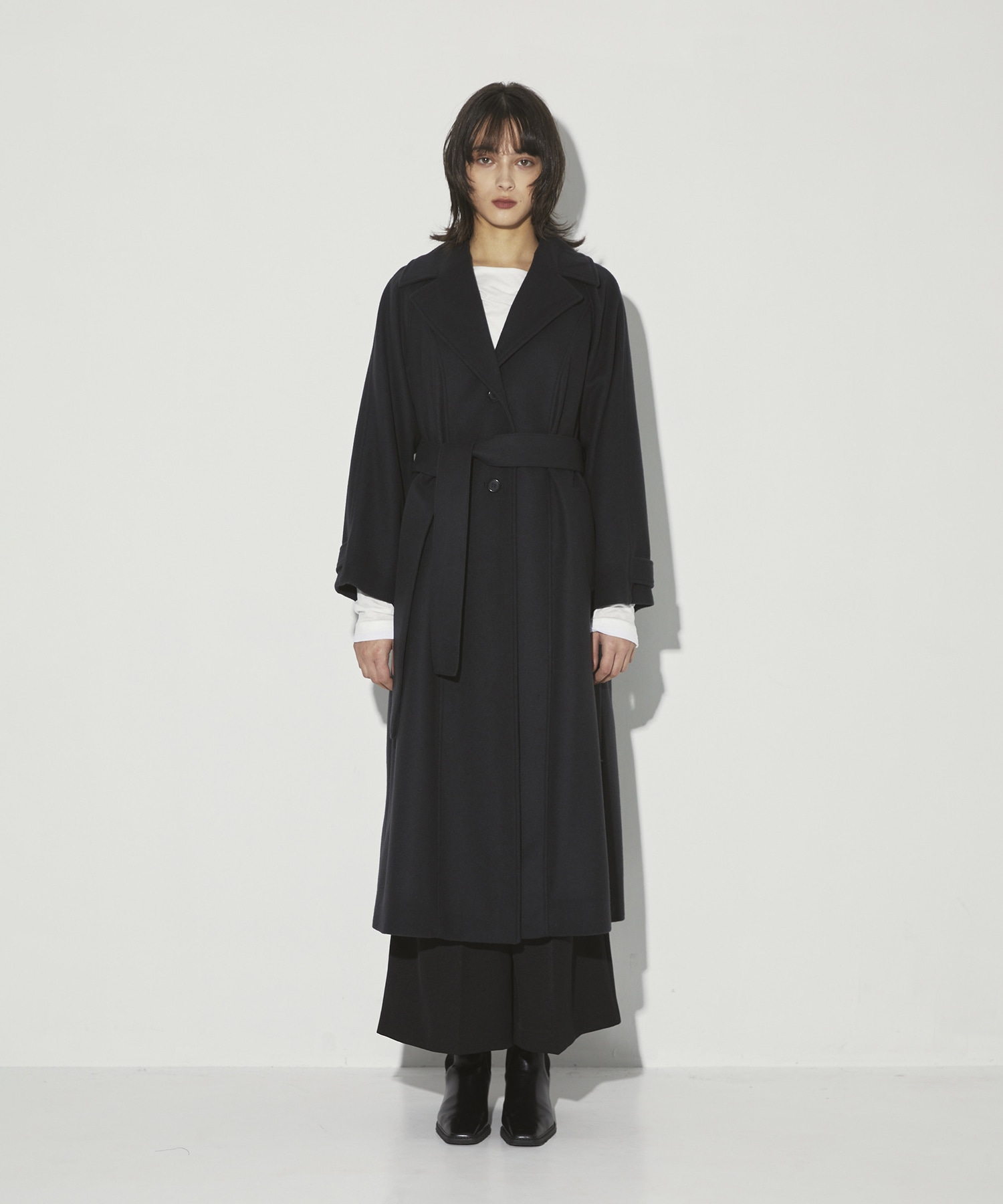 DoubleCollar Raglan Coat