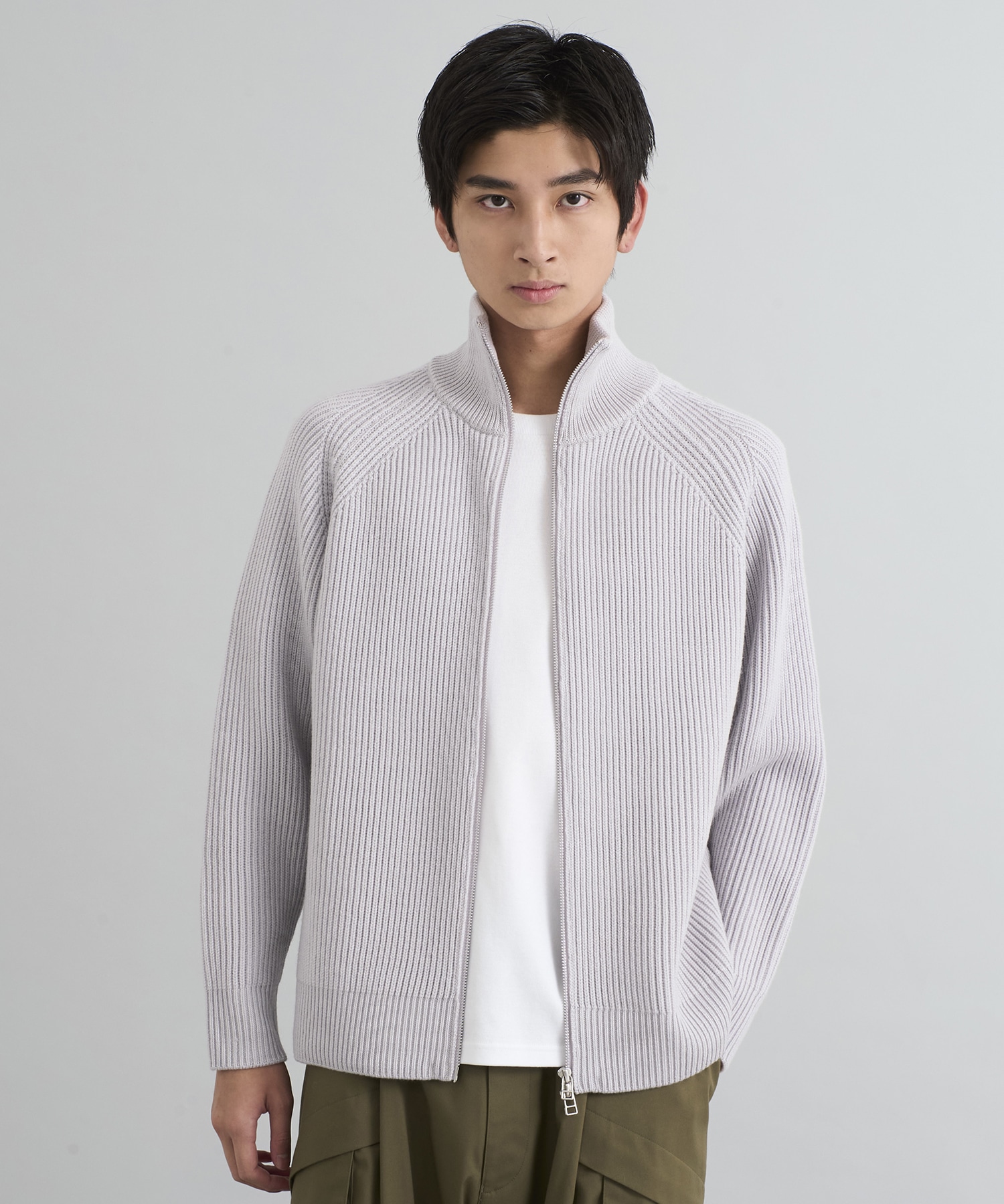 キャッシュウールドライバーズニット