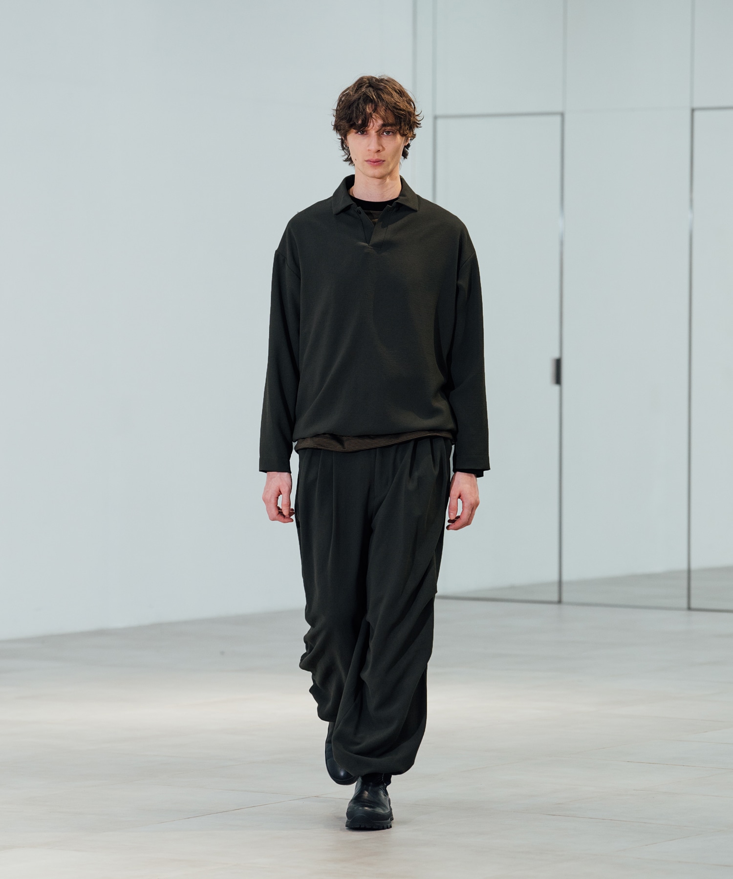 Multi-flex スキッパーポロシャツ