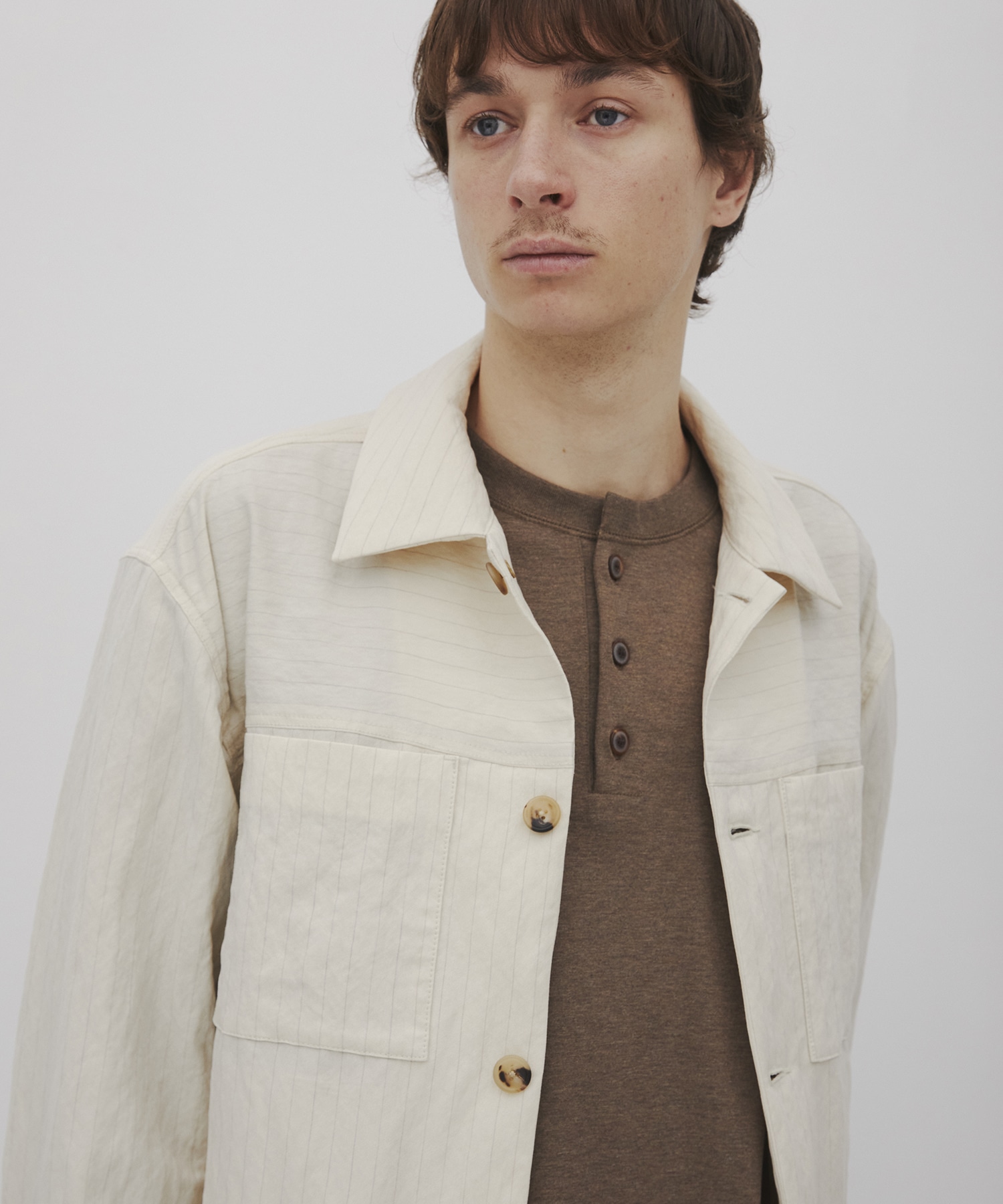 Vintage woolストライプ ブルゾン