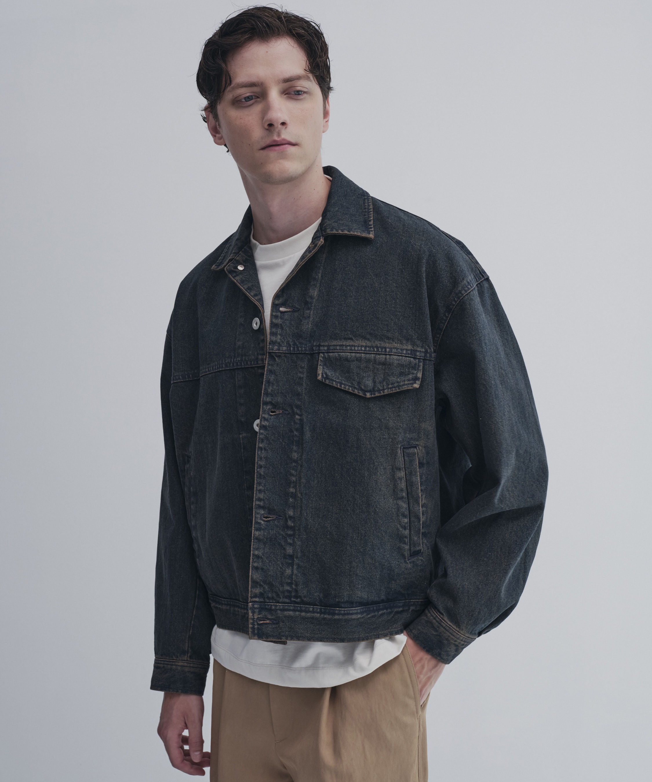 フェードデニムジャケット