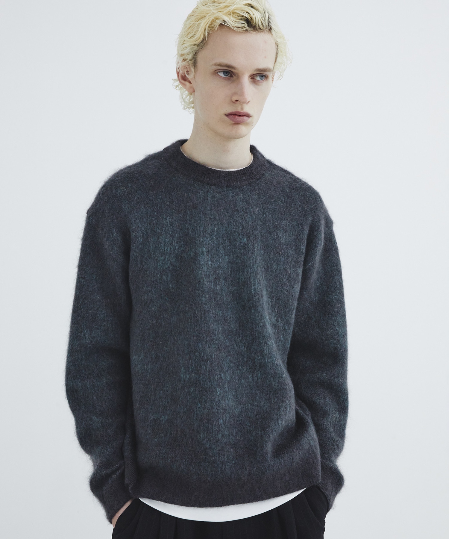 シルクモヘアニットプルオーバー