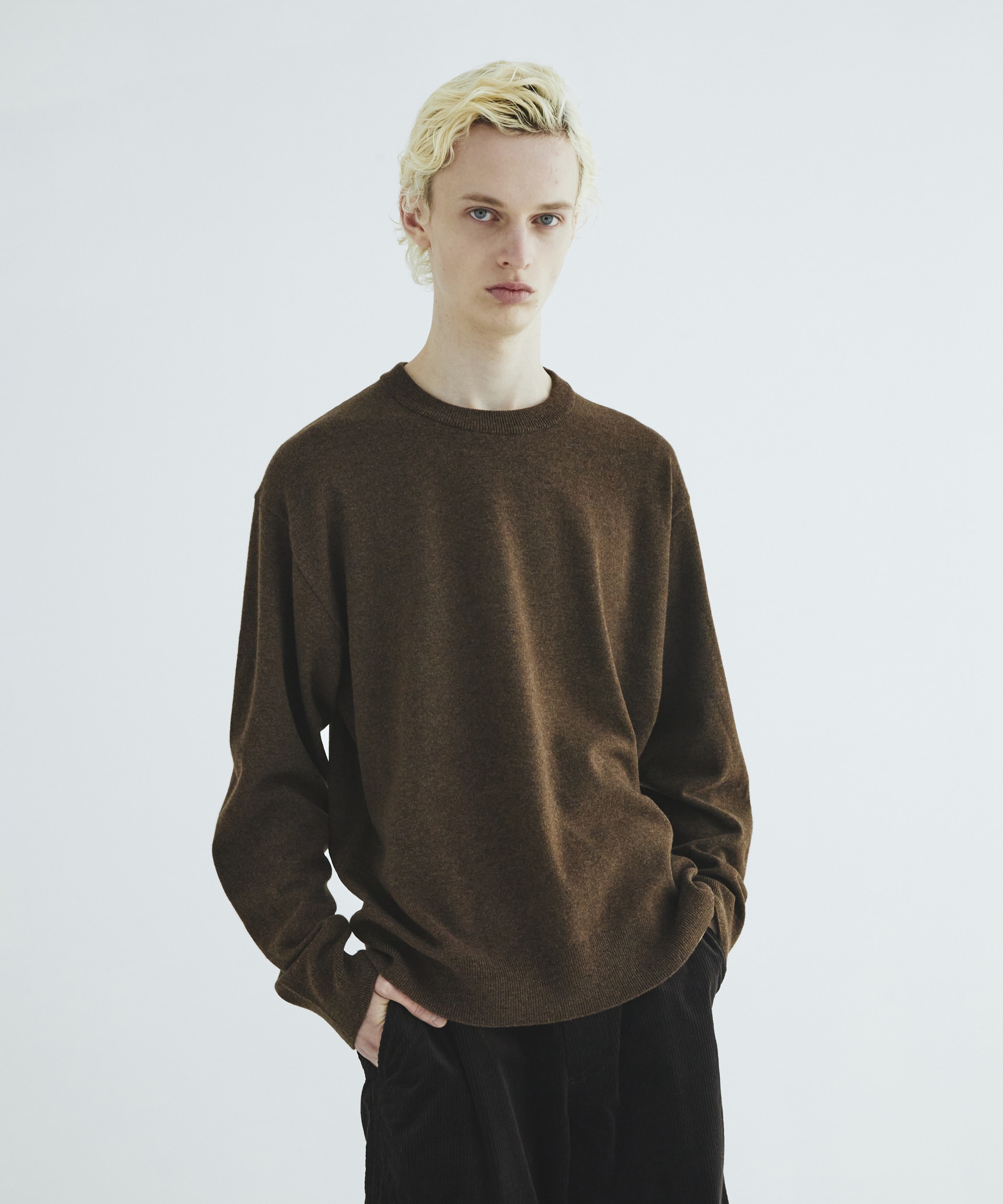 Ultra fine wool ニットプルオーバー